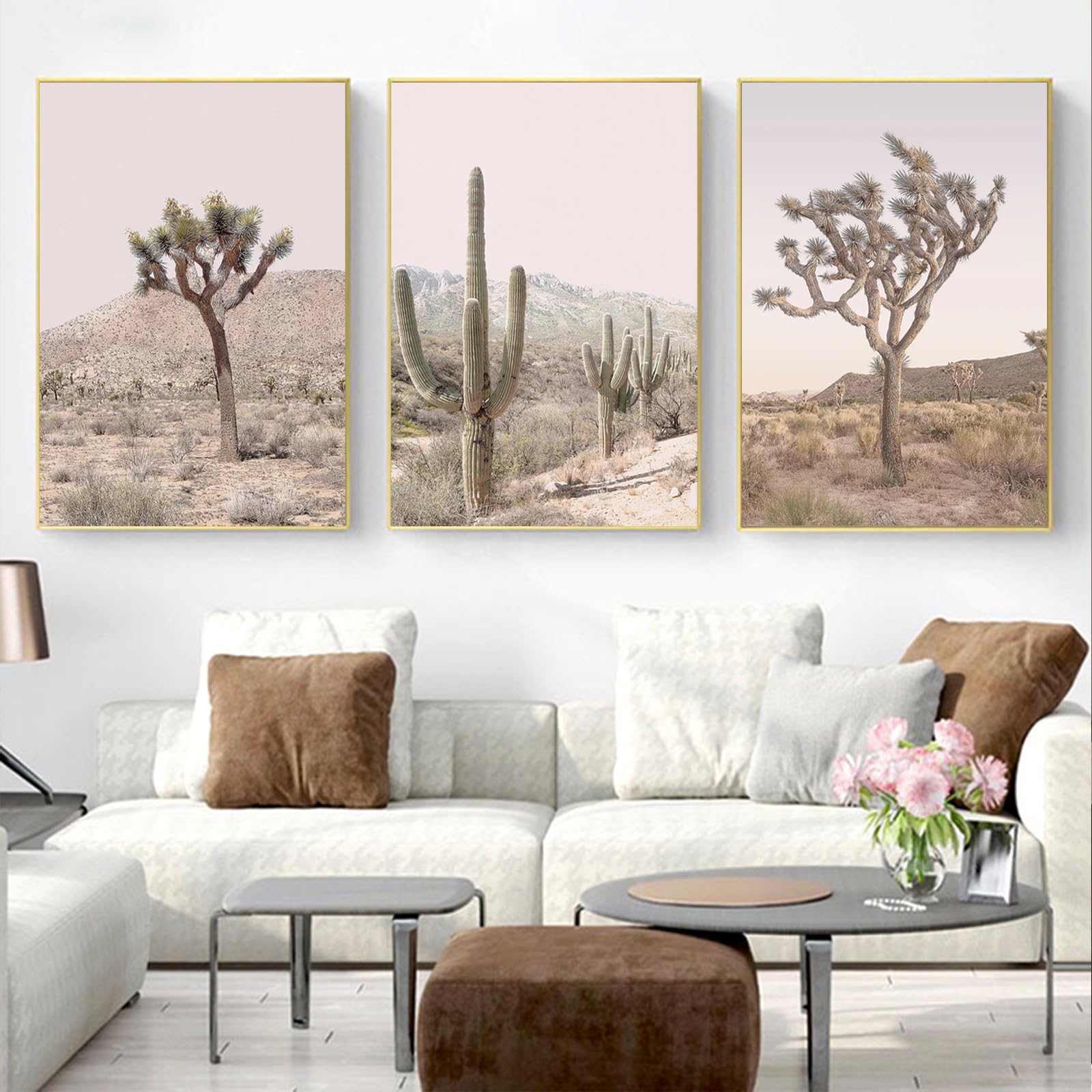 Desert Landscape Art Print Cactus Photography Wall Art For Living Room Desert Cactus Poster Desert Mountain Pictures Desert Cact