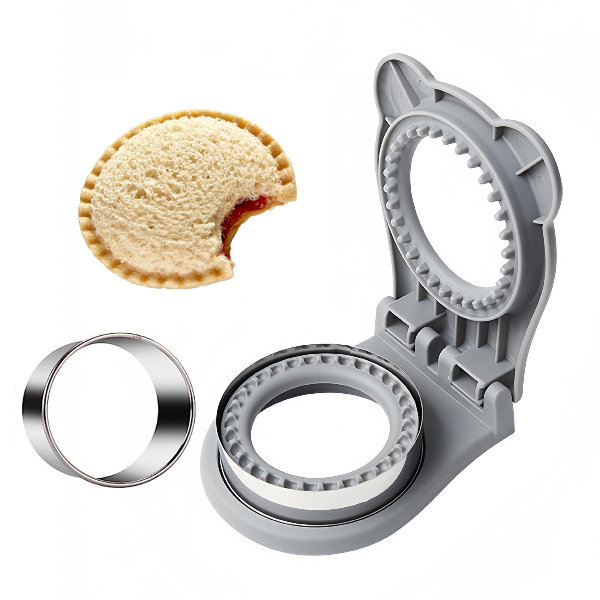 Bosidetool Sandwich Cutter And Sealer, Decruster Sandwich Maker For Kids Lunch Uncrustable Sandwich Maker,Easy For School Lunchb