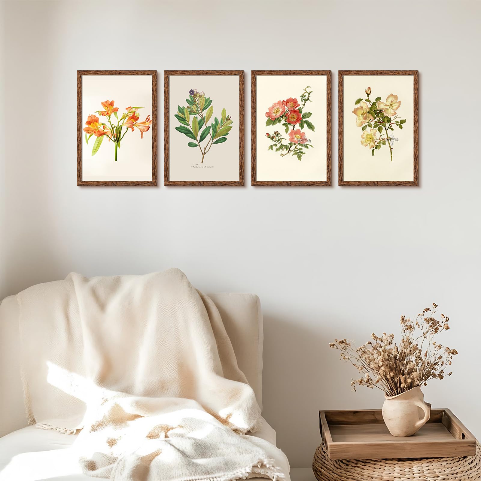 Giftgarden 8x12 Picture Frame Walnut Brown, 8 by 12 Thin Photo Frame for Wall Tabletop Display, Single