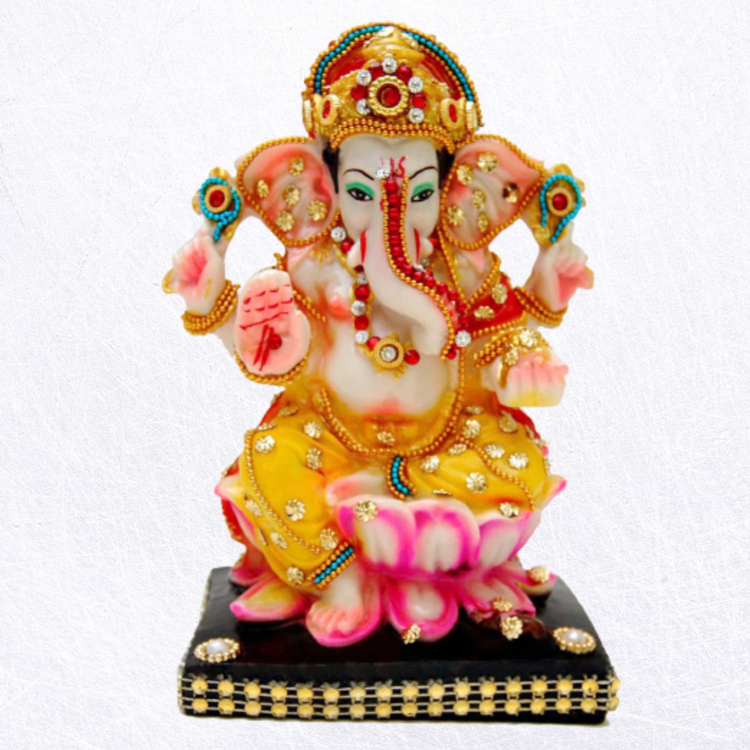 Buji Craft Ganesh Ji Lord Ganesha Car Dashboard Ganesh Statue Ganesh Murti Ganeshji Idol Ganpati Baba Ganpati Murti S5030