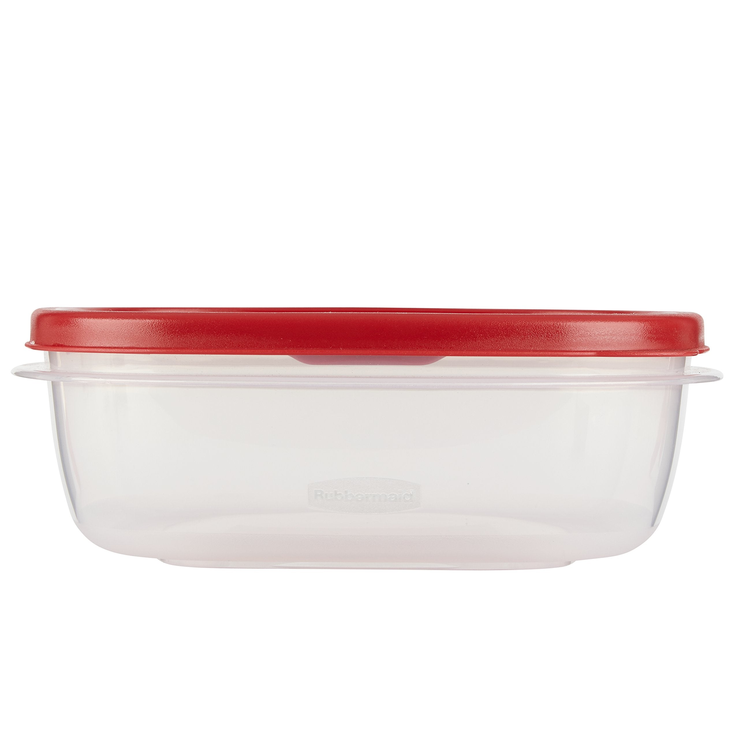 Rubbermaid Easy Find Lid Food Storage Container Set, 6-Piece, Plastic, Red, Model 1777090