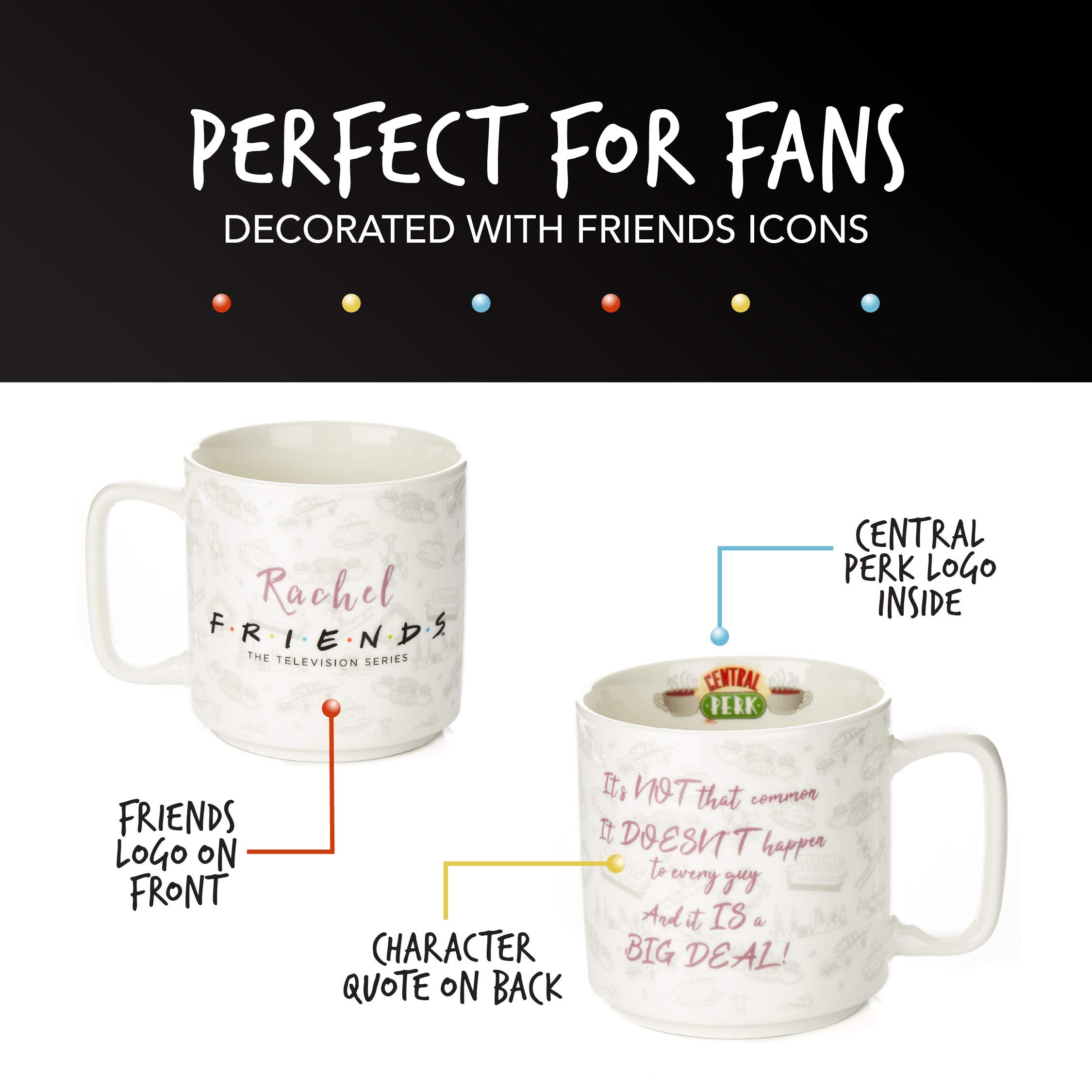 Friends Rachel Slogan Coffee Mug - It Is A Big Deal, 300 Milliliters