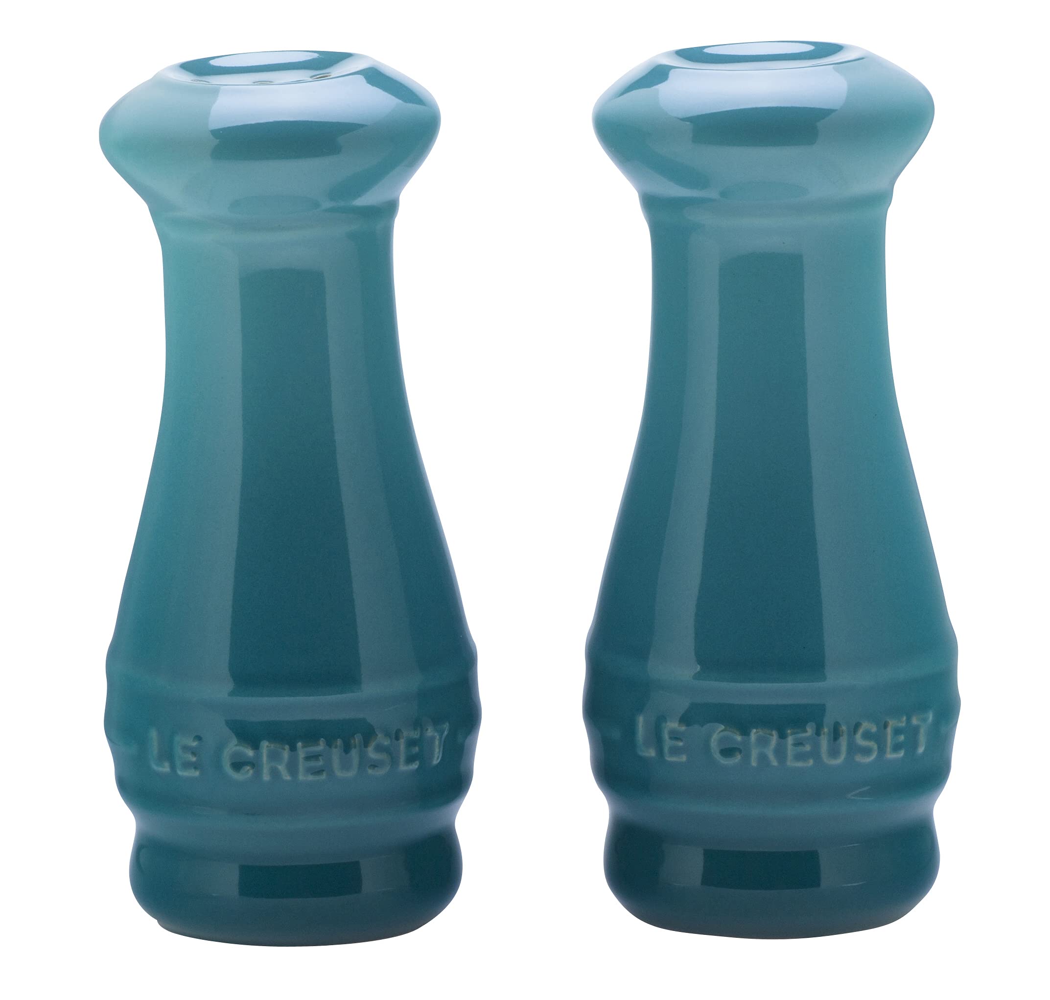 Le Creuset Stoneware Salt & Pepper Shakers Set Of 2, 4 Oz. Each, Caribbean