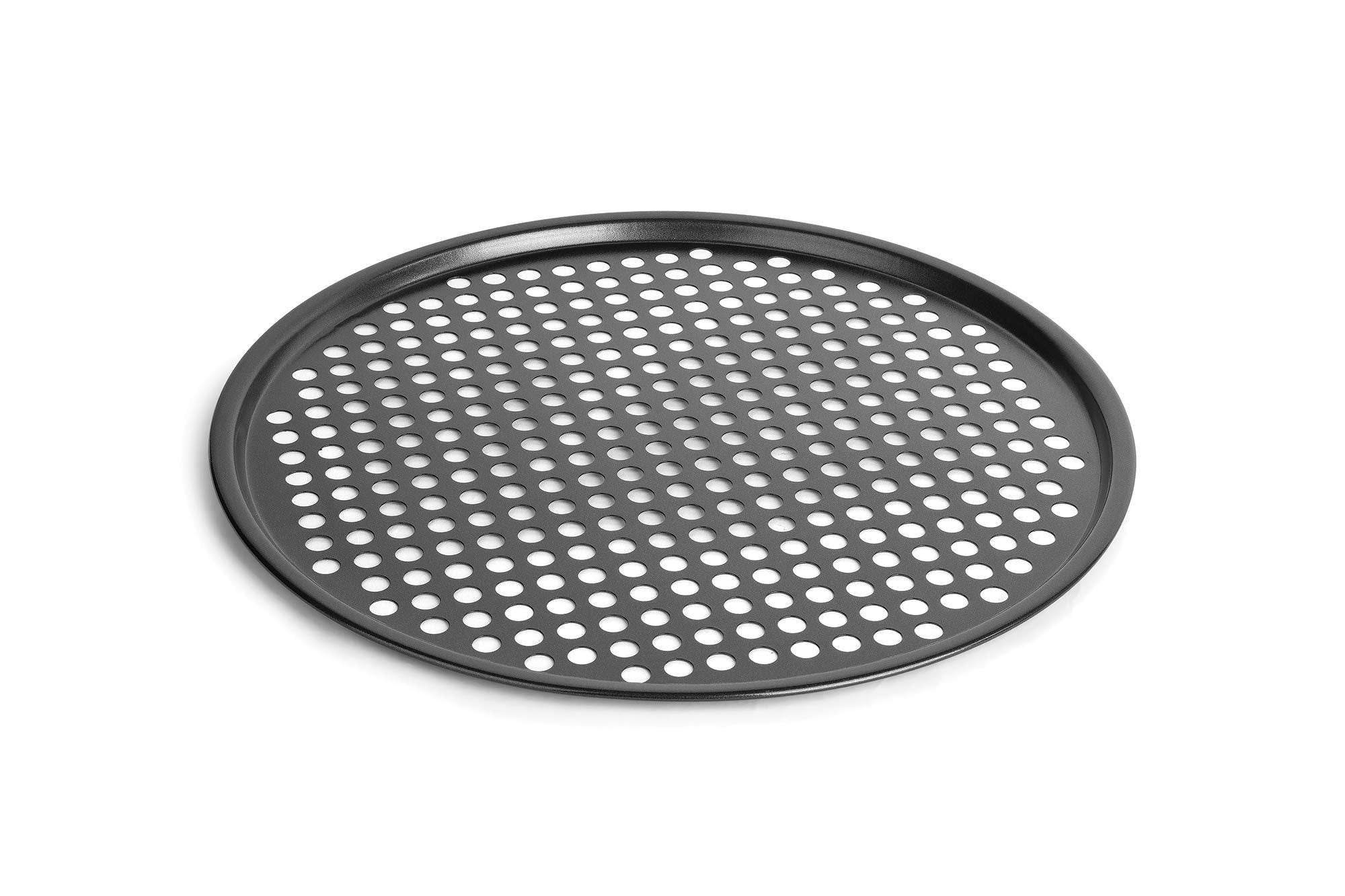 Fox Run Pizza Pan and Crisper  set of 2  Black