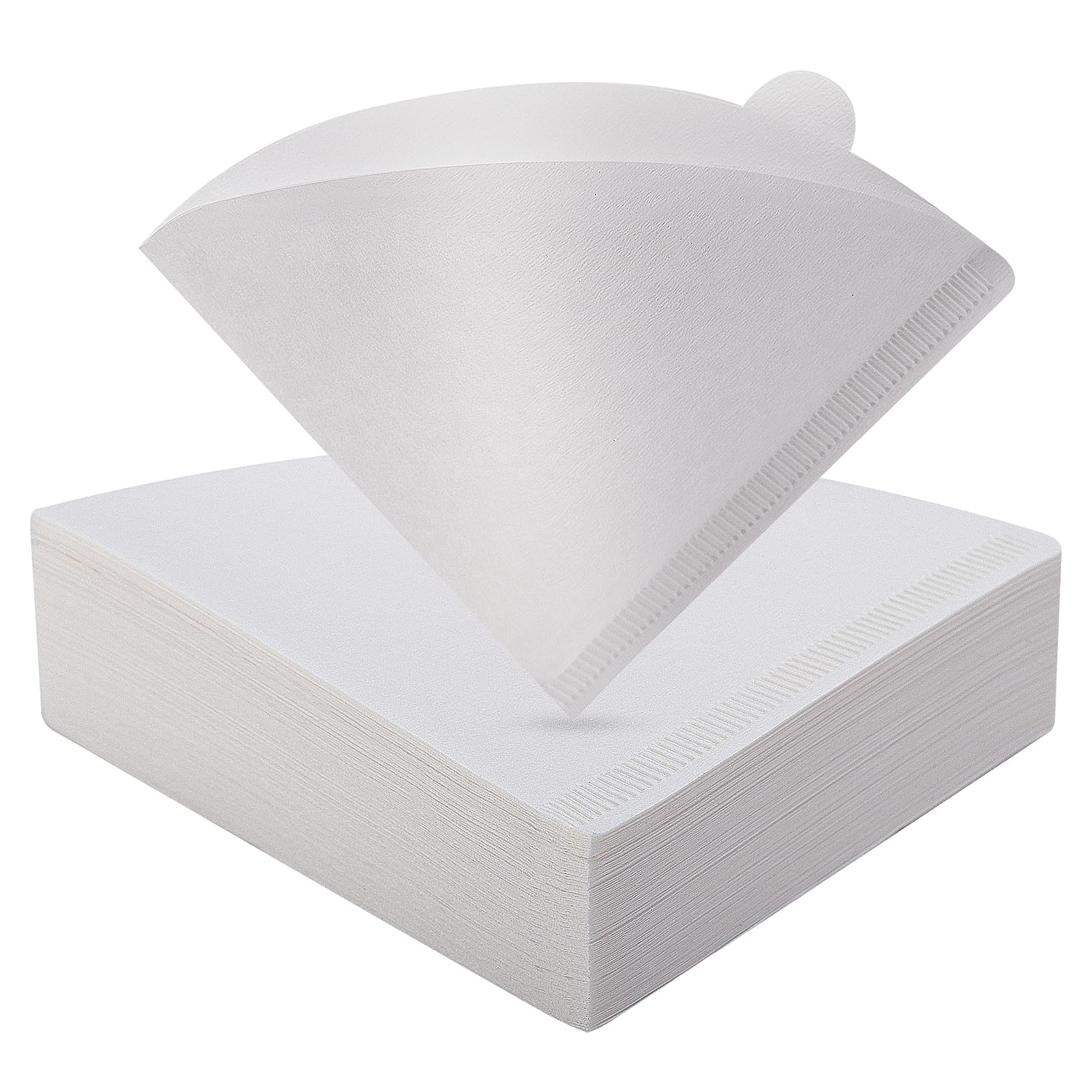 Coffee Filters, White Size#2,100 Counts 1-4Cups V02 Disposable Coffee Filter Paper Cone, Compatible With V60 For Pour Over Dropp