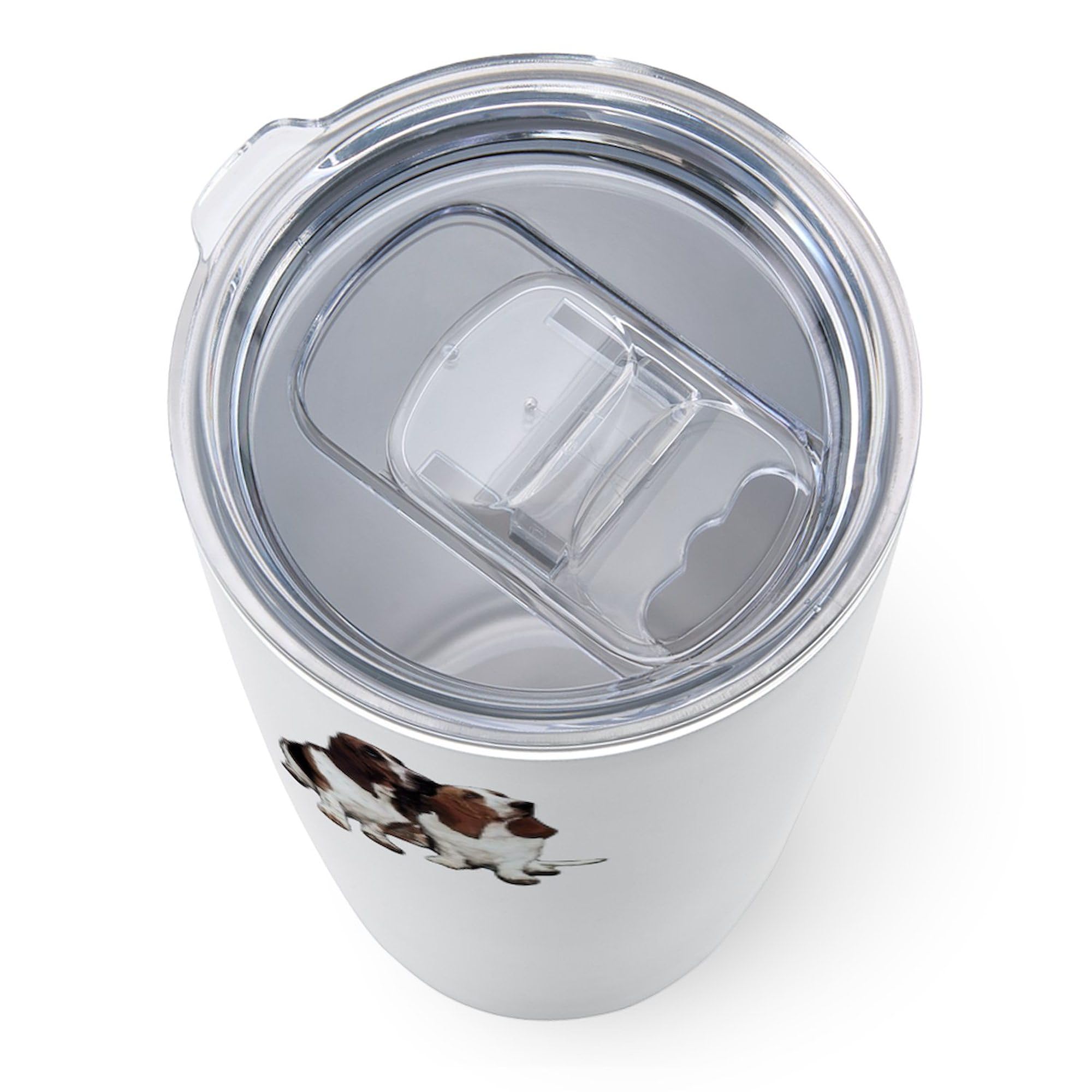 Cafepress Basset Hounds Stainless Steel Travel Mug 20 Oz. Insulated Stainless Steel Coffee Tumbler