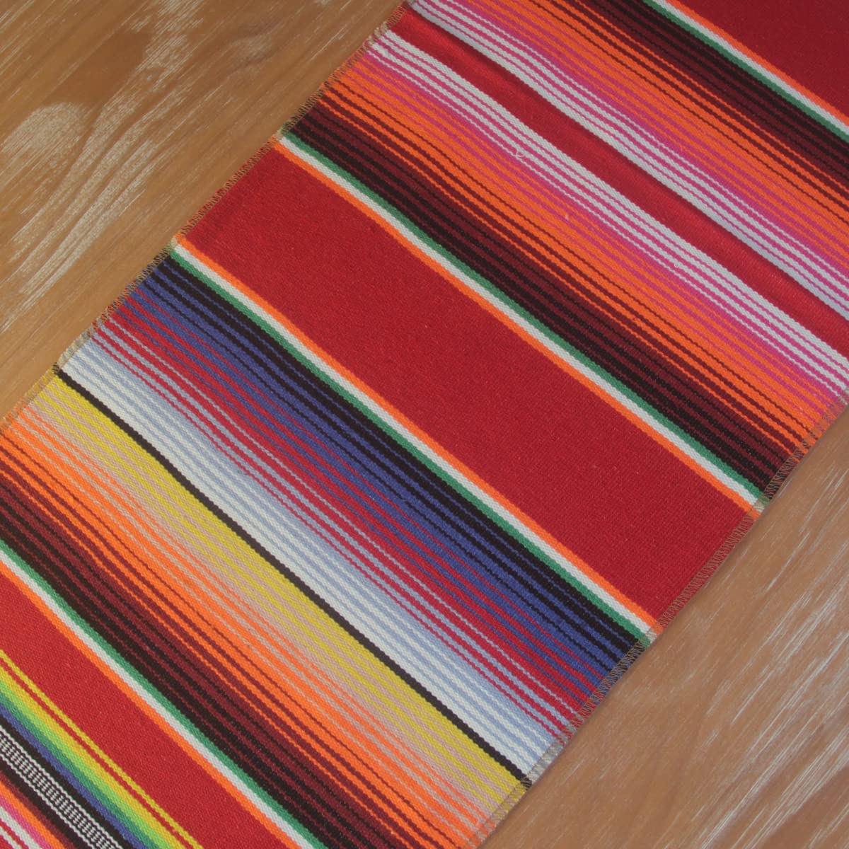 Mexican Serape Table Runner For Mexican Theme Party, Cinco De Mayo Fiesta Party, Day Of Death Decorations, Falsa Classic Striped
