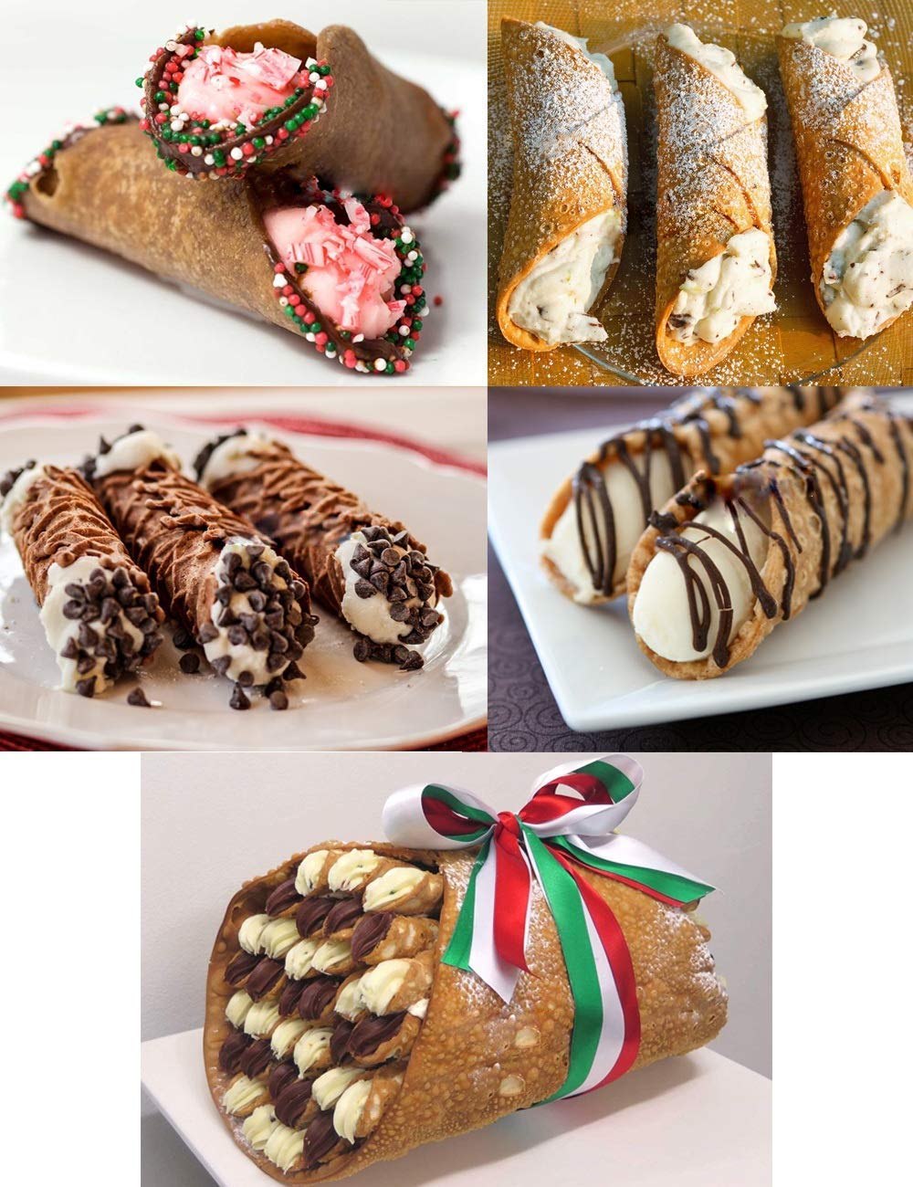 Spadorive Cannoli Tubes, 5 Inch Large Stainless Steel Cannoli Forms Non-Stick Cream Horn Danish Pastry Molds For Croissant Shell
