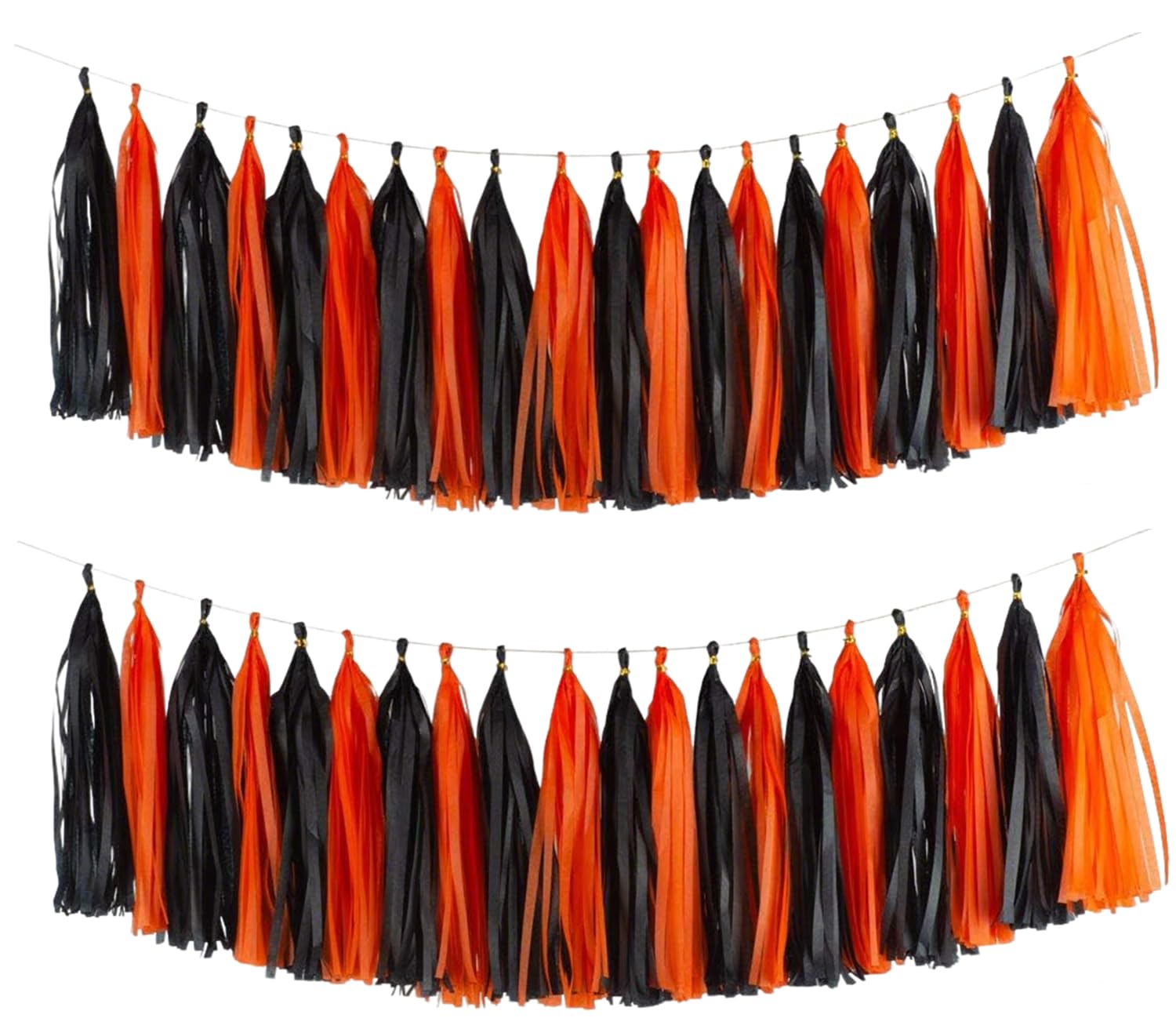 Teal Purple Lavender Silver Tissue Tassel Garland for Girl, Banner for Summer Theme Party Decorations,Pack of 20