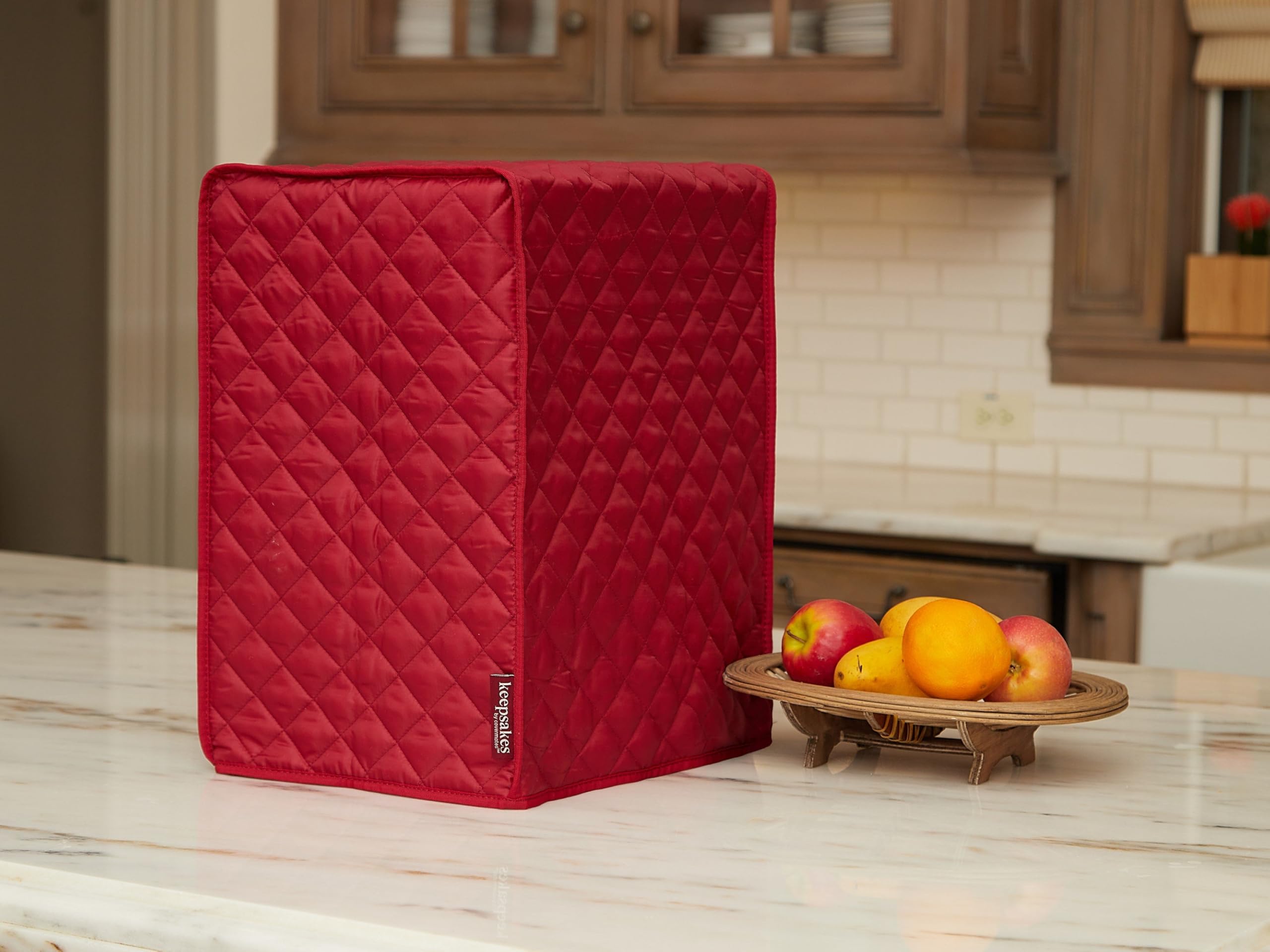 Covermates Keepsakes - Blender Cover - Dust Protection - Stain Resistant - Washable - Appliance Cover-Red