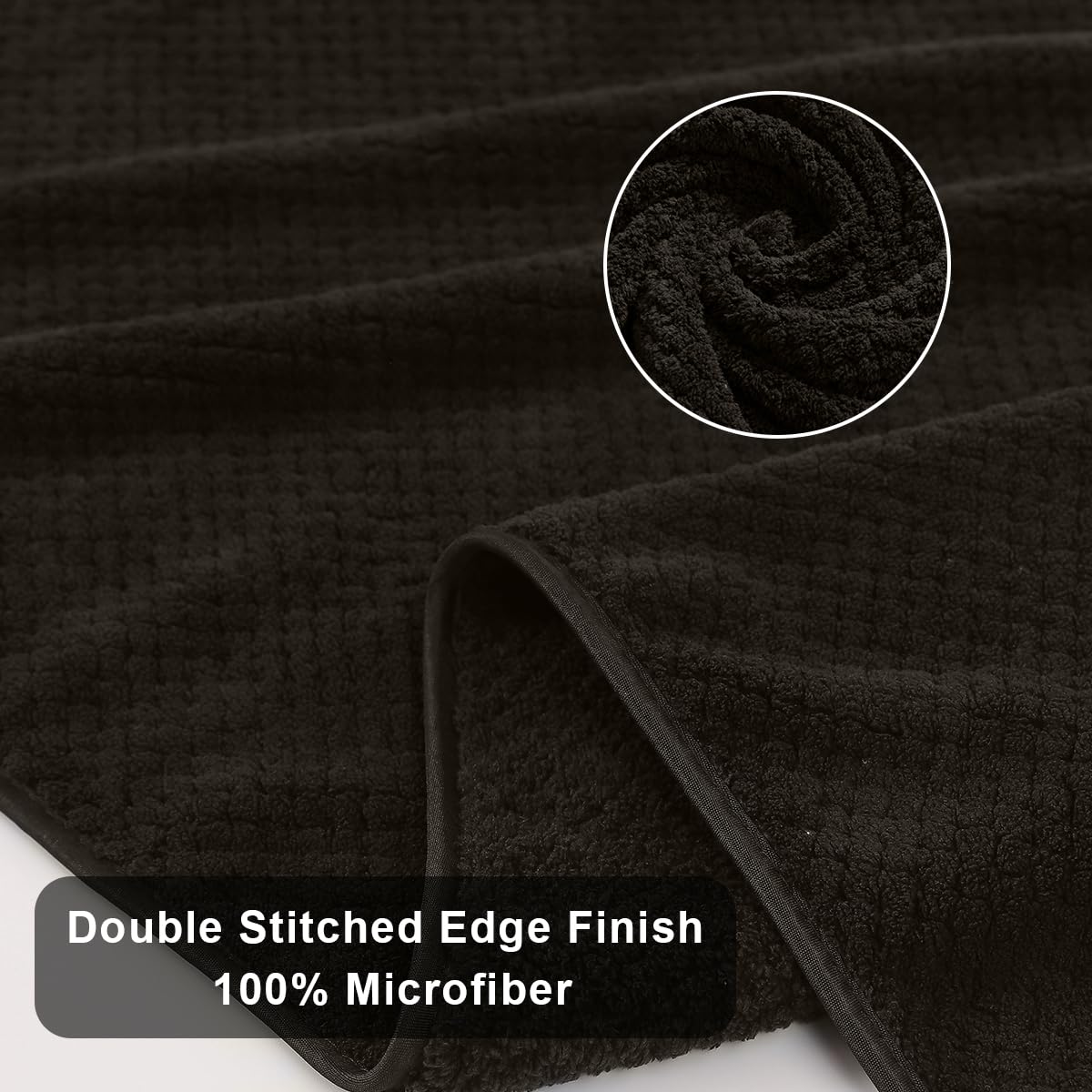 8-Piece Dark Coffee Bath Towels Set,2 Oversized Large Bath Towels Sheet,2 Hand Towels And 4 Washcloths - 600 Gsm Soft Luxury Tow