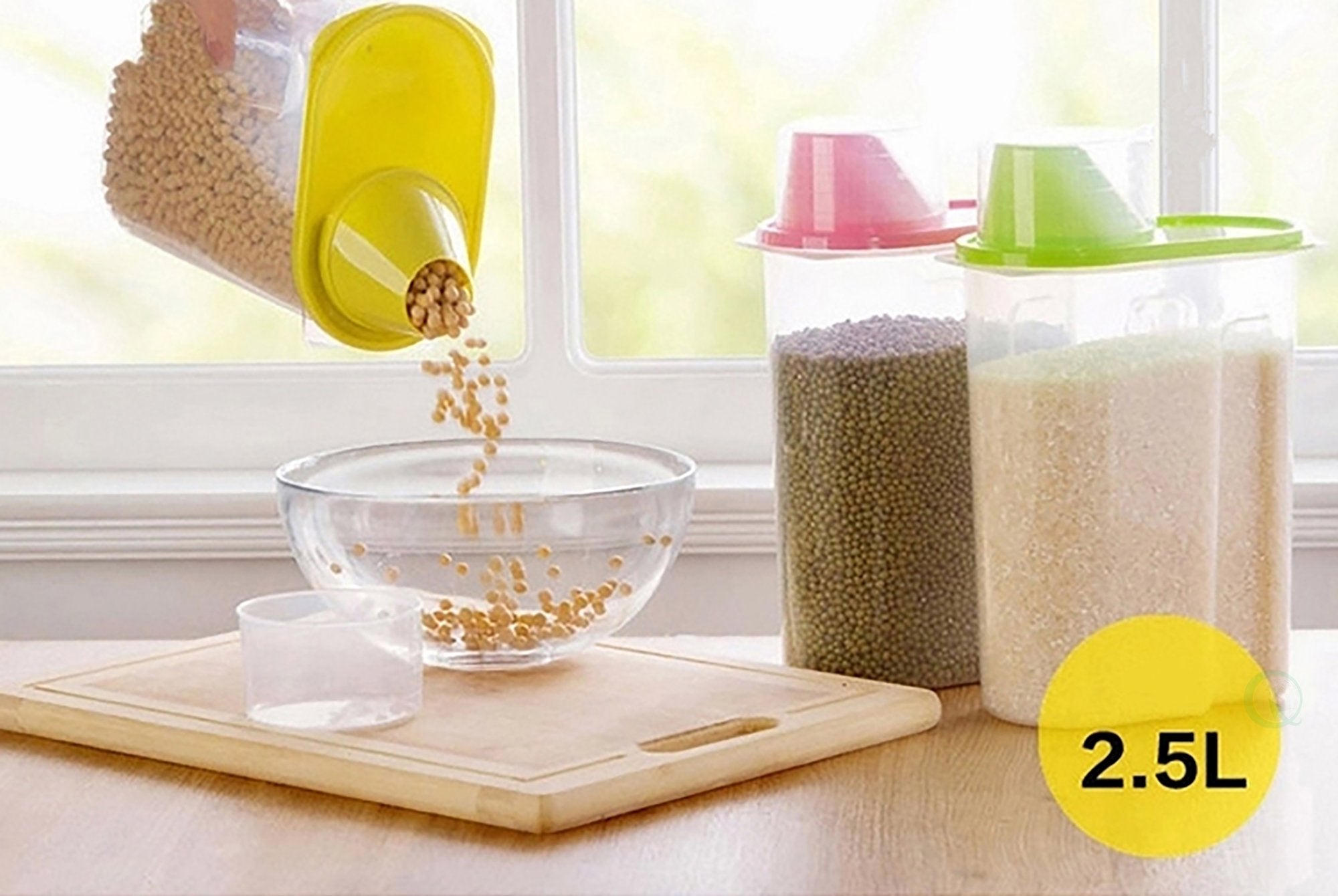 Large Bpa-Free Food Storage Containers With Lid - Perfect For Storing Flour, Sugar, Grains, Rice, Cereals, And Baking Supplies F