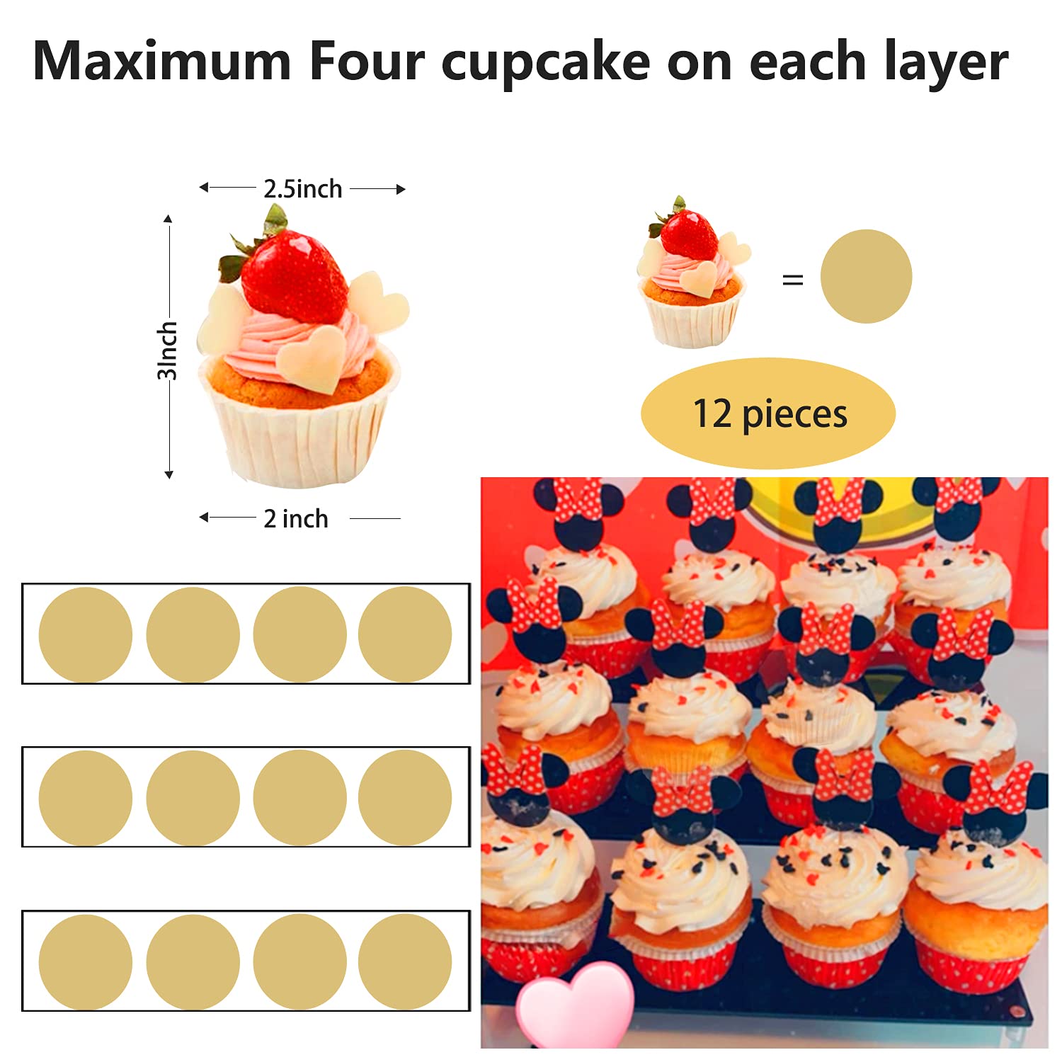 Acrylic Riser,Black Acrylic Shelf Riser 3 Tier Perfume Display Stand Large Collection Organizer Shelf Stand For Cologne Cupcake