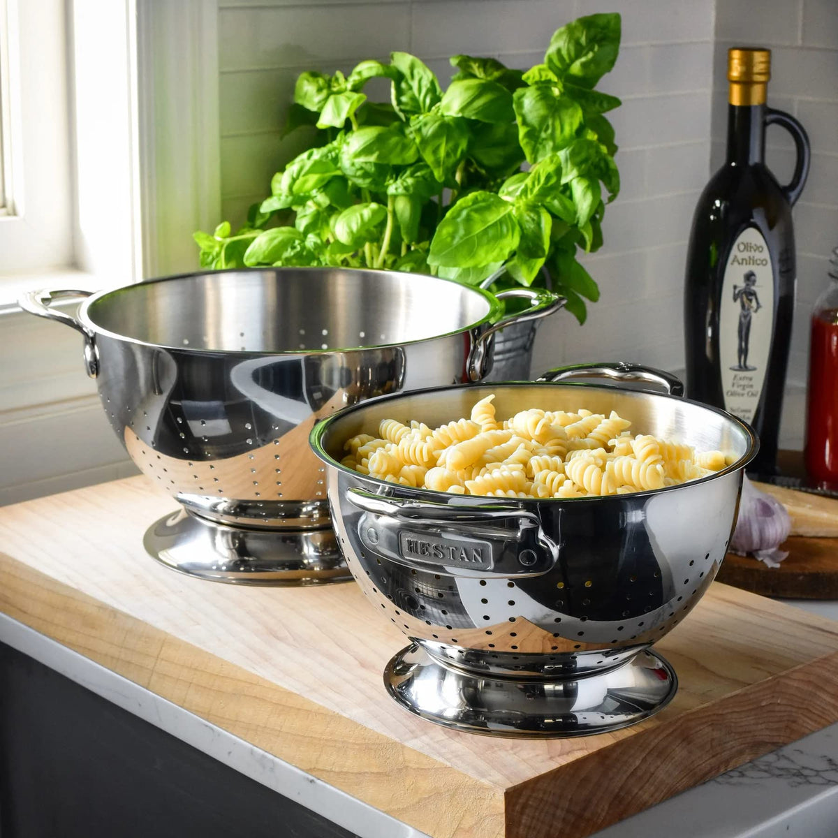 Hestan Provisions Stainless Steel Colander Set, 2-Piece
