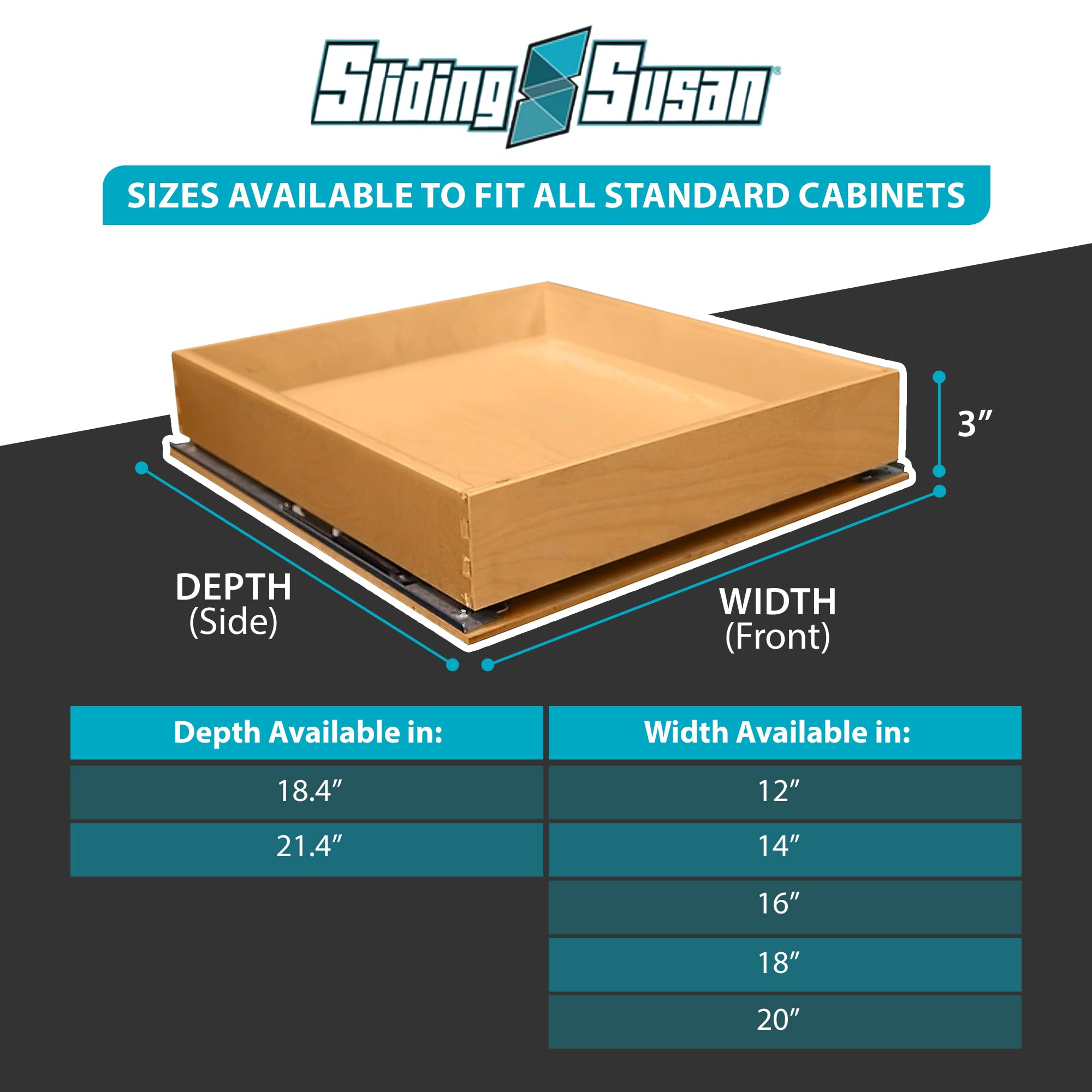 Slidingsusan Pull-Out Drawer Organizer For Cabinets, Gliding Soft Close Shelves For Kitchen, Pantry, And Storage Organization, F