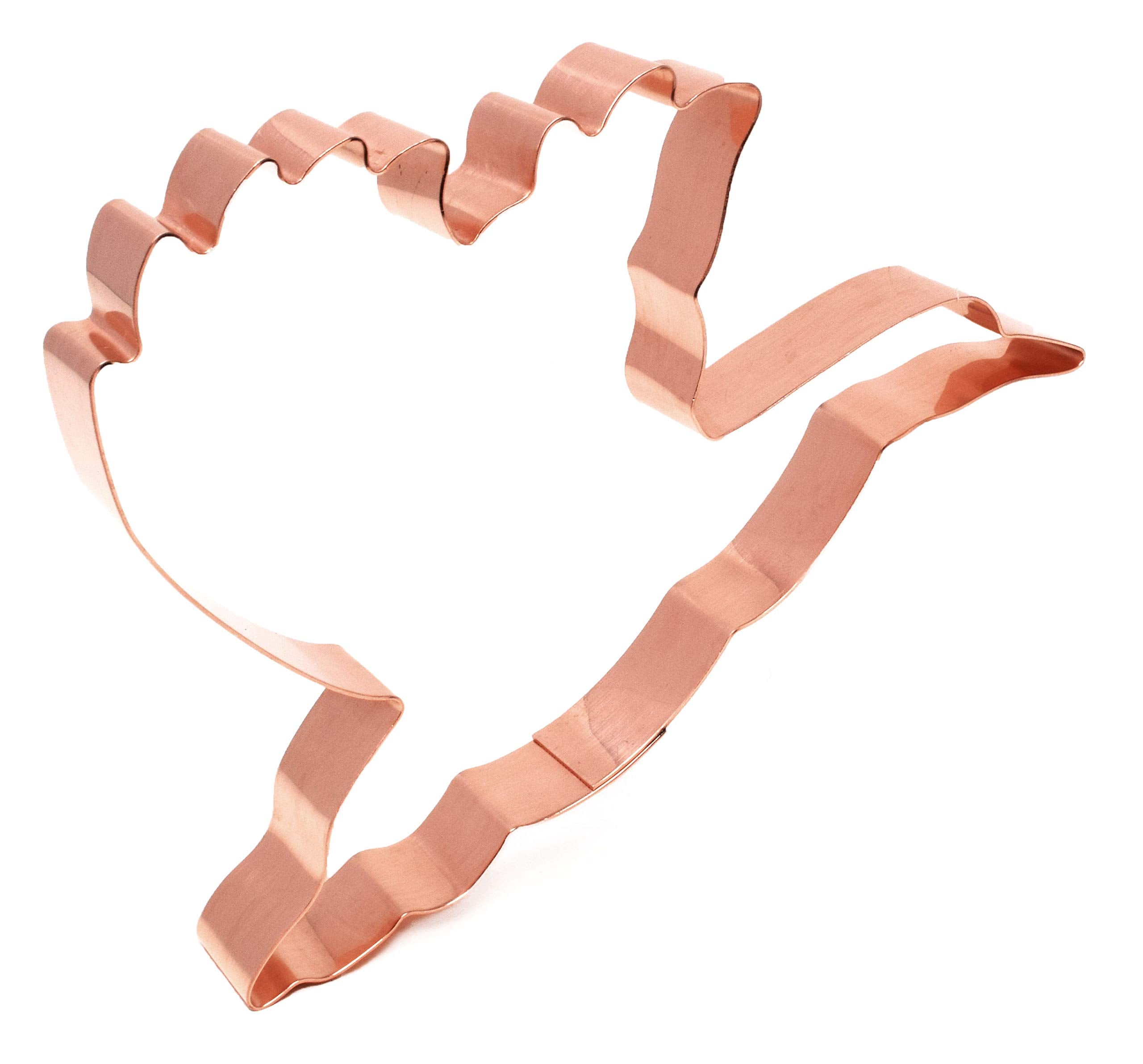Large Flying Duck Cookie Cutter 6 X 4 Inches - Handcrafted Copper By The Fussy Pup