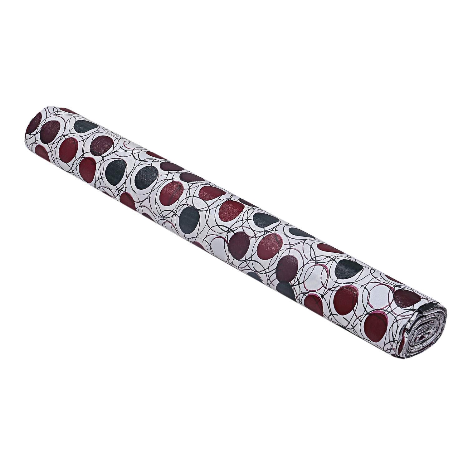 Kuber Industries Pvc Wardrobe Kitchen Drawer Shelf Mat 10 Mtr Roll (Brown), Ctktc013558