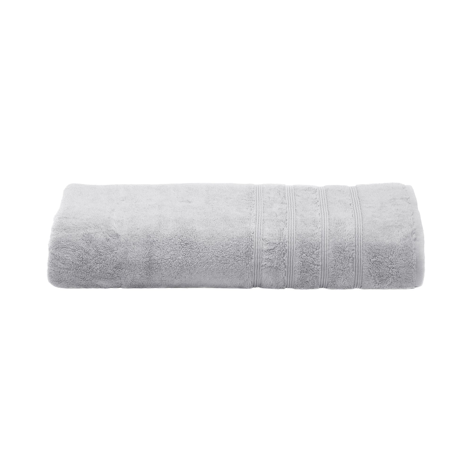 Mosobam Luxury Turkish Towels Bath Sheets 35X70 Light Grey (Gray) 700 Gsm Bamboo Viscose & Aegean Turkish Combed Cotton