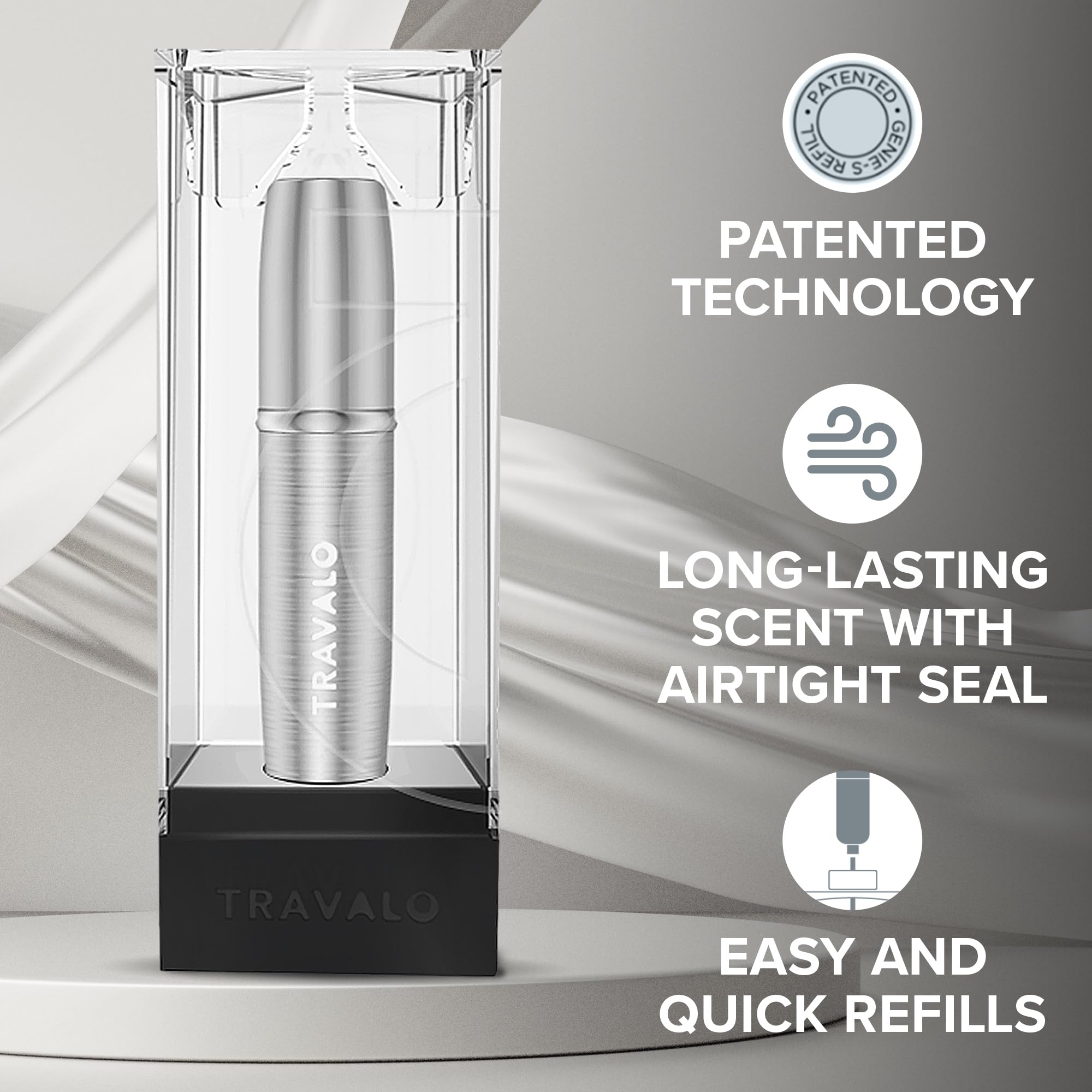 Travalo Lux Perfume Atomizer Bundle - Leak-Proof And Tsa Approved For Air Travel - Reusable, Easy Fill Mini Pump Sprayer - Light