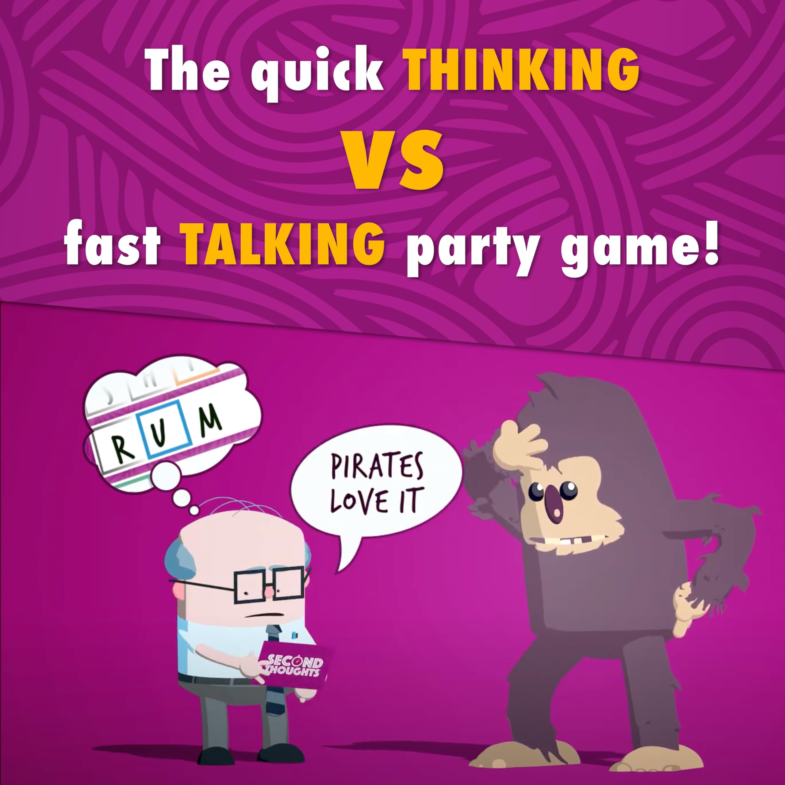 The Good Game Company Second Thoughts- The Quick Thinking vs Fast Talking Party Game
