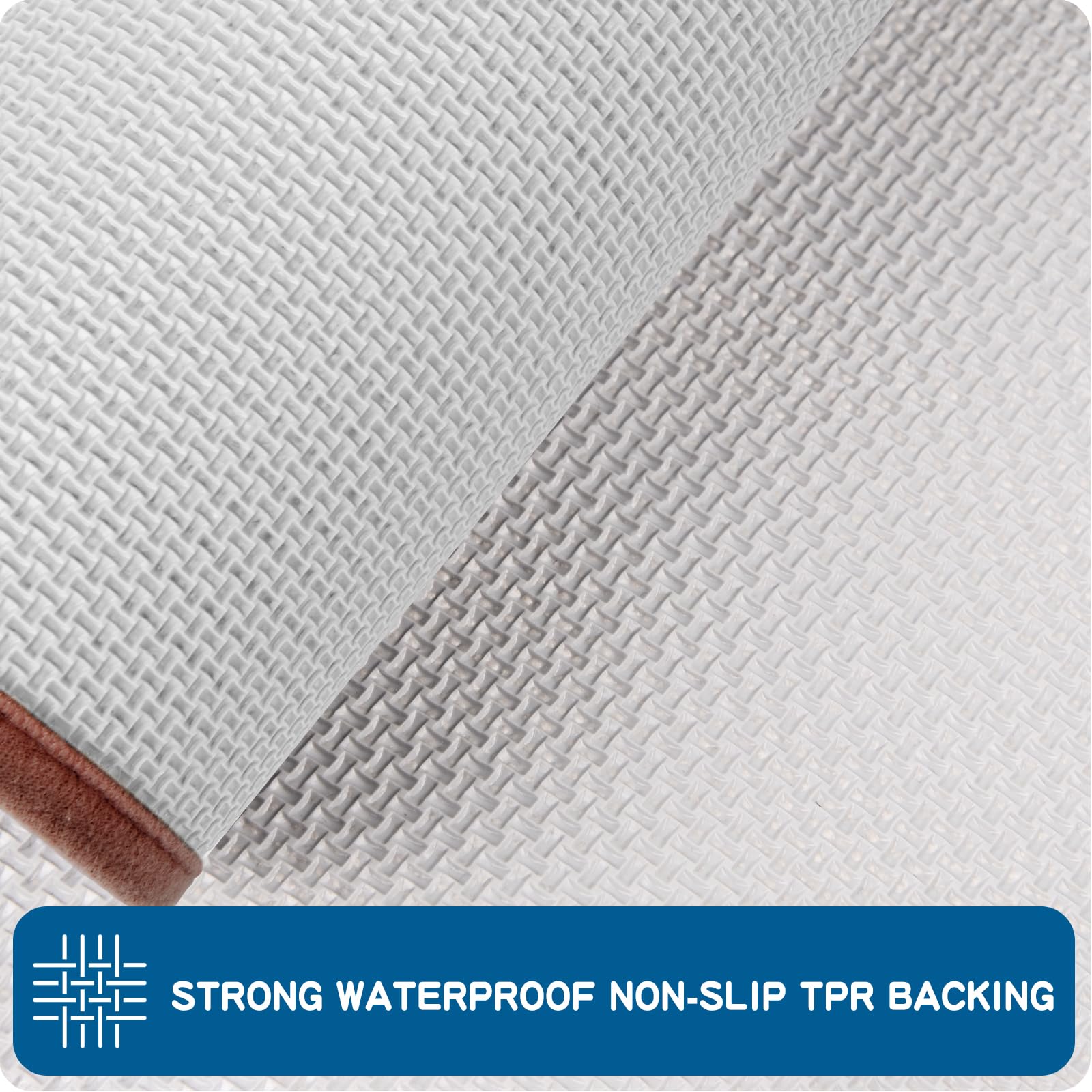PURRUGS Kitchen Runner Rug, Non-Slip Polyester, 2'8" x 8', Super Absorbent, Beige