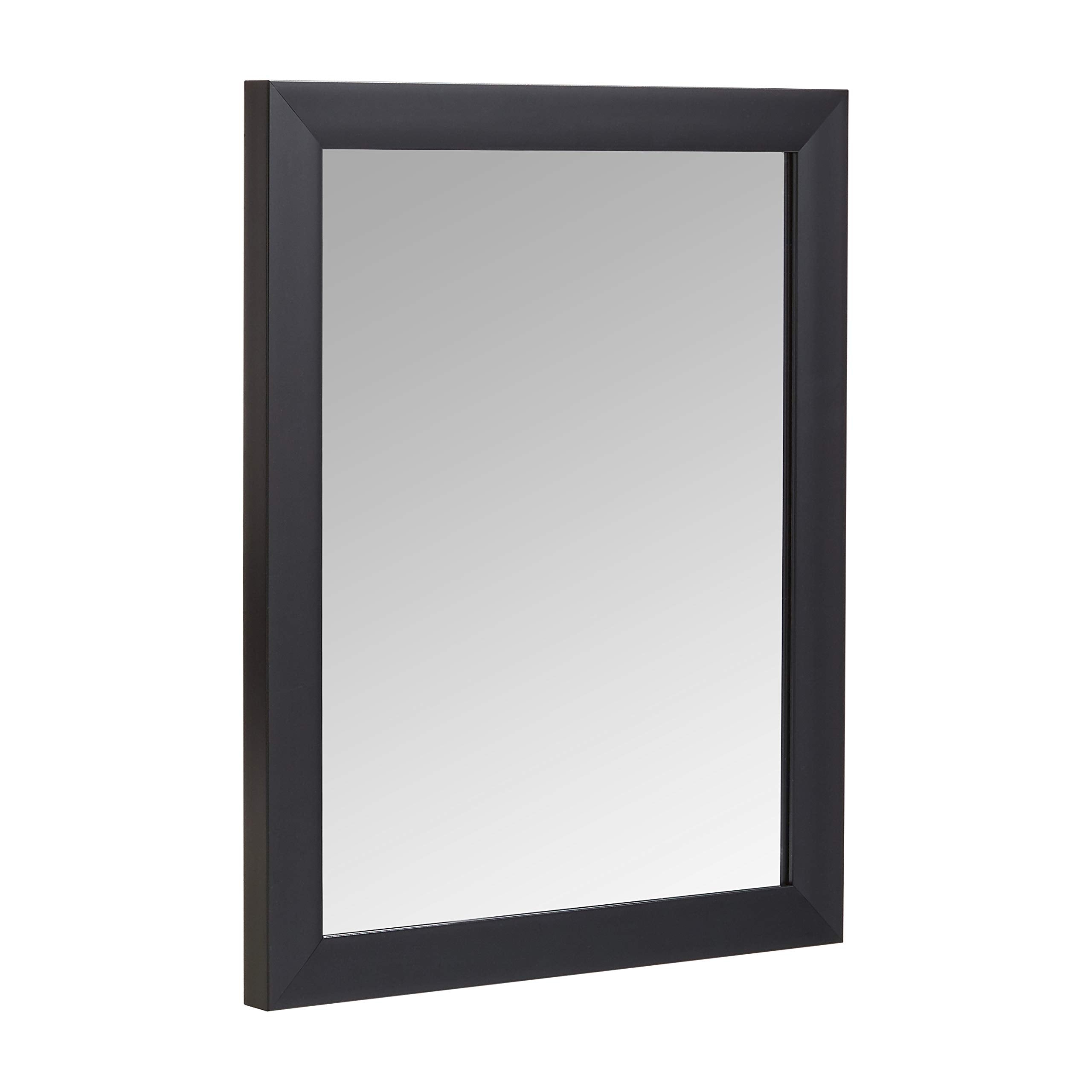 Amazon Basics Rectangular Wall Mirror 16 X 20 - Standard Trim, Black