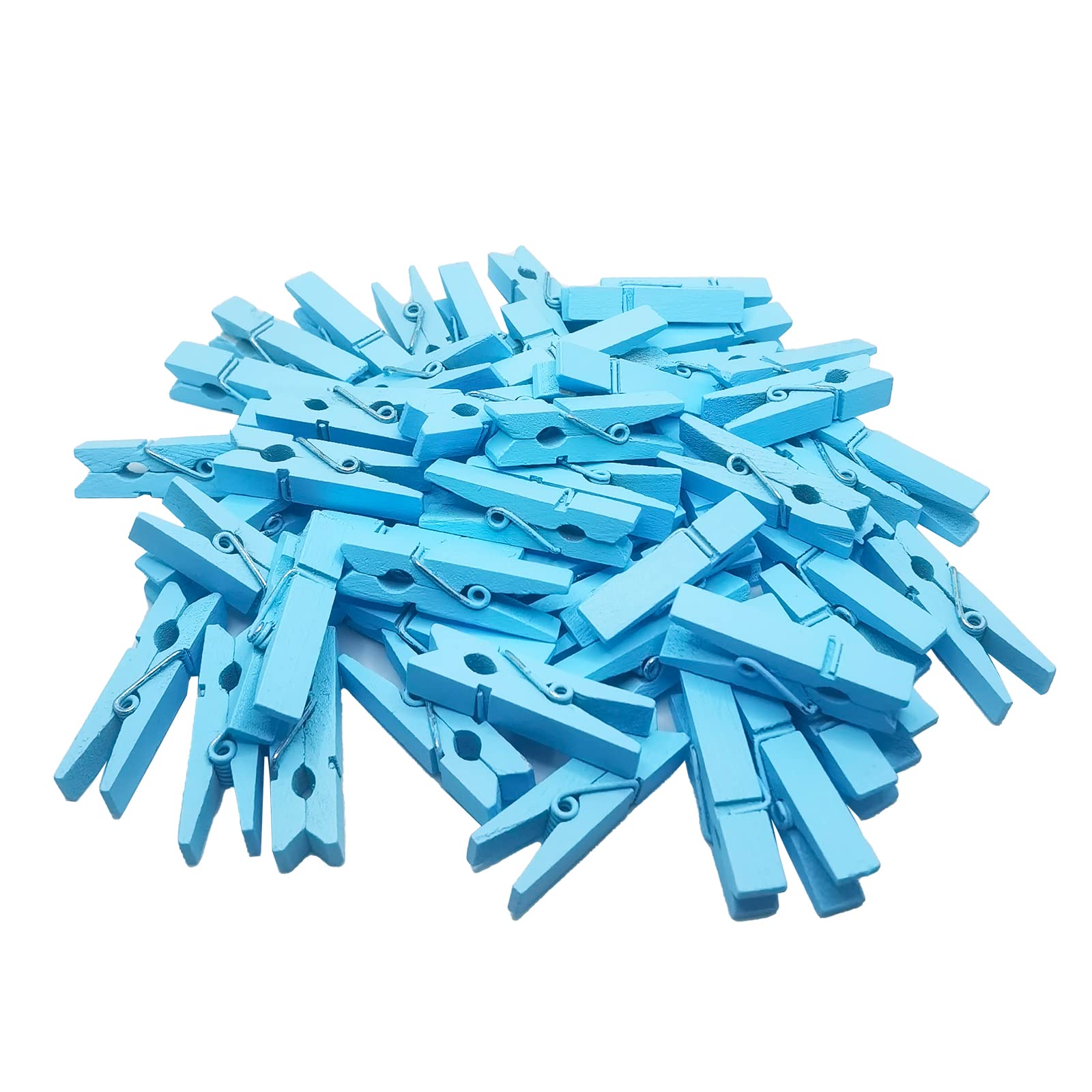 Mippein 100Pcs Colored Wooden, Mini Clothespins For Photos, Small Clothes Pins For Photos, For Dry Laundry On Clothesline, Bag C