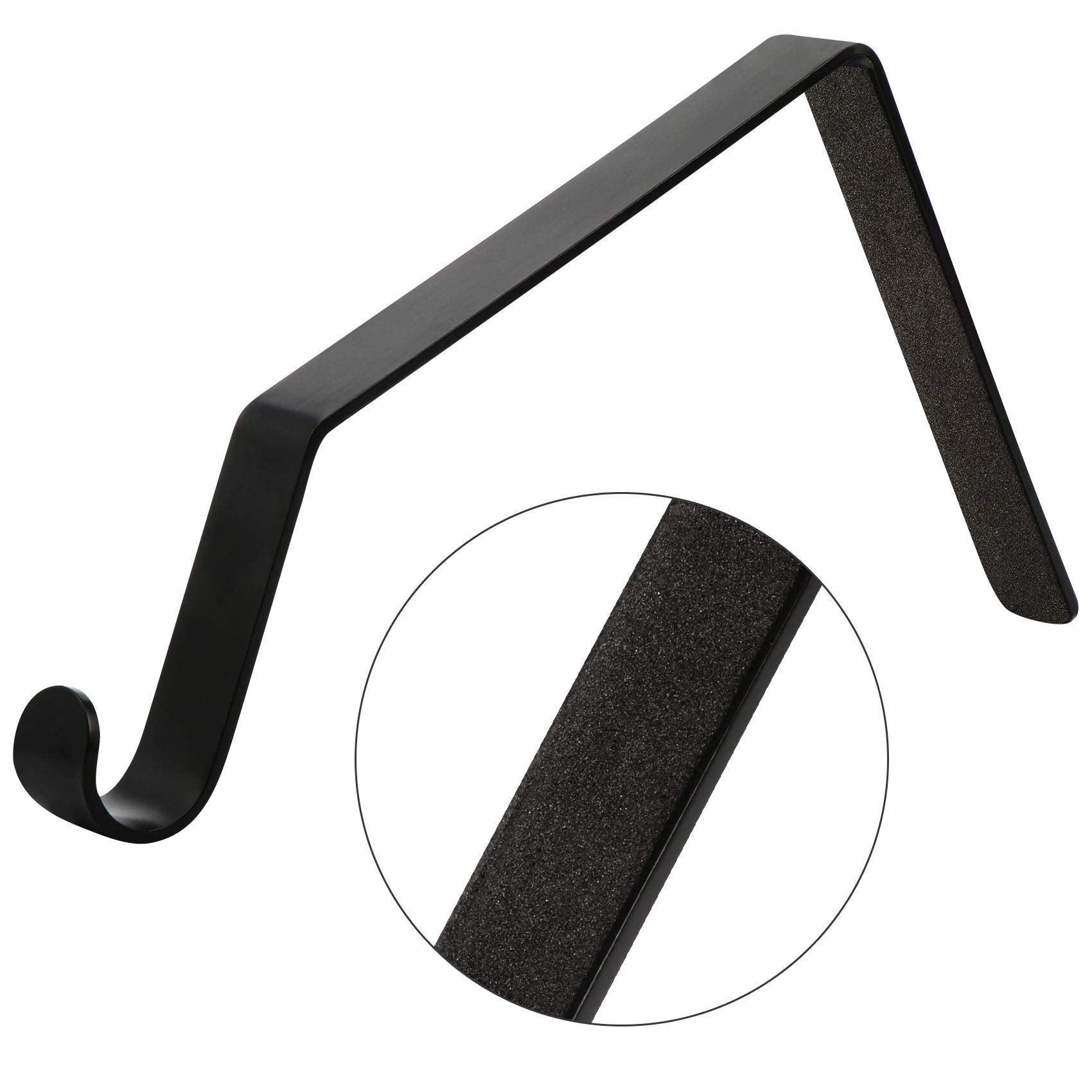 Sunshane Christmas Stocking Holders Metal Mantel Stocking Hanger Hooks Fireplace Hang Grips for Christmas Party Decorations (Bla