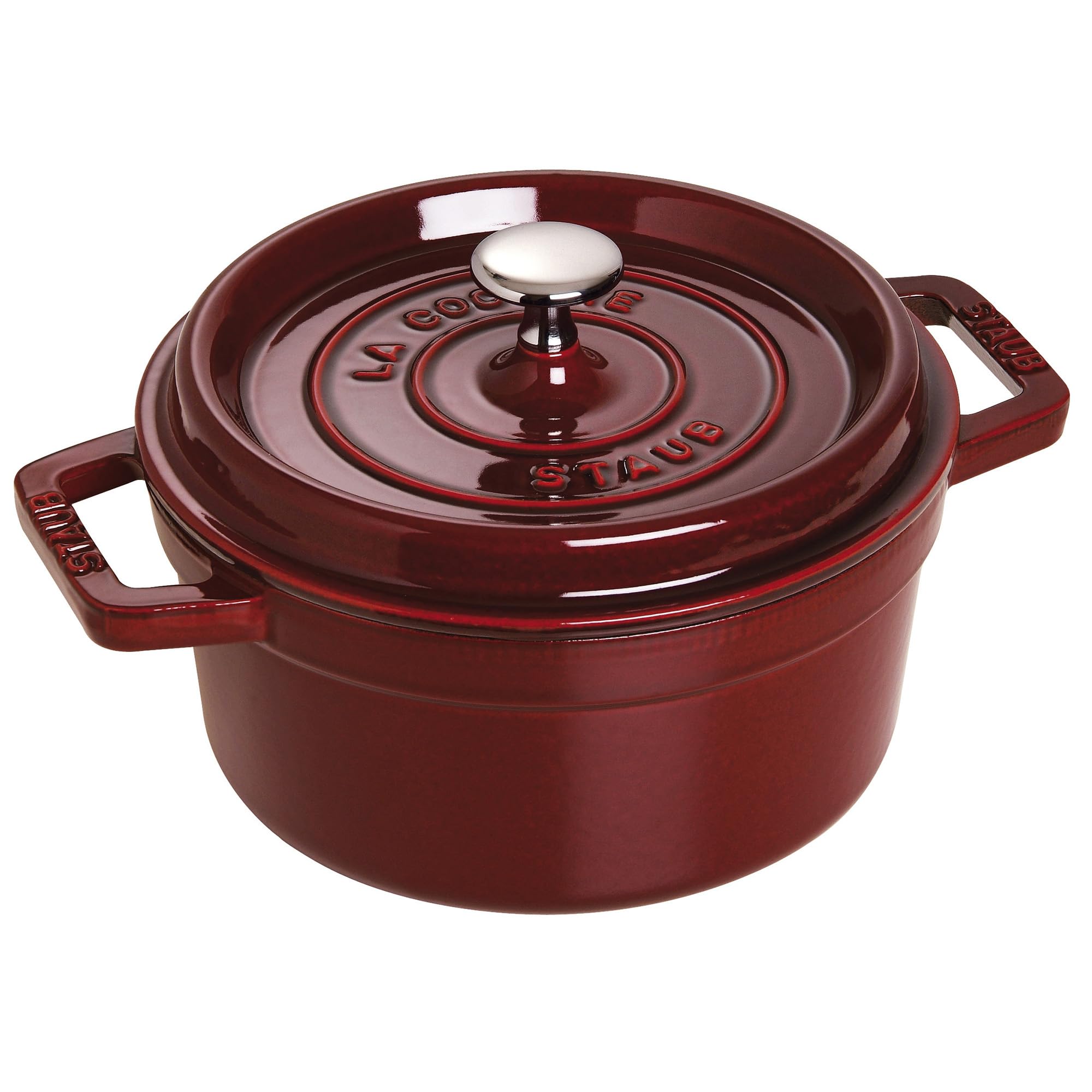 Staub Cast Iron 2.75-Qt Round Cocotte - Grenadine, Made In France