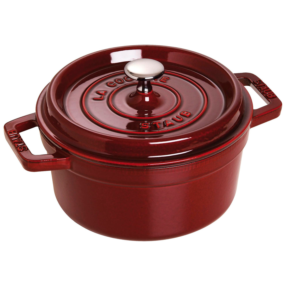 Staub Cast Iron 2.75-Qt Round Cocotte - Grenadine, Made In France