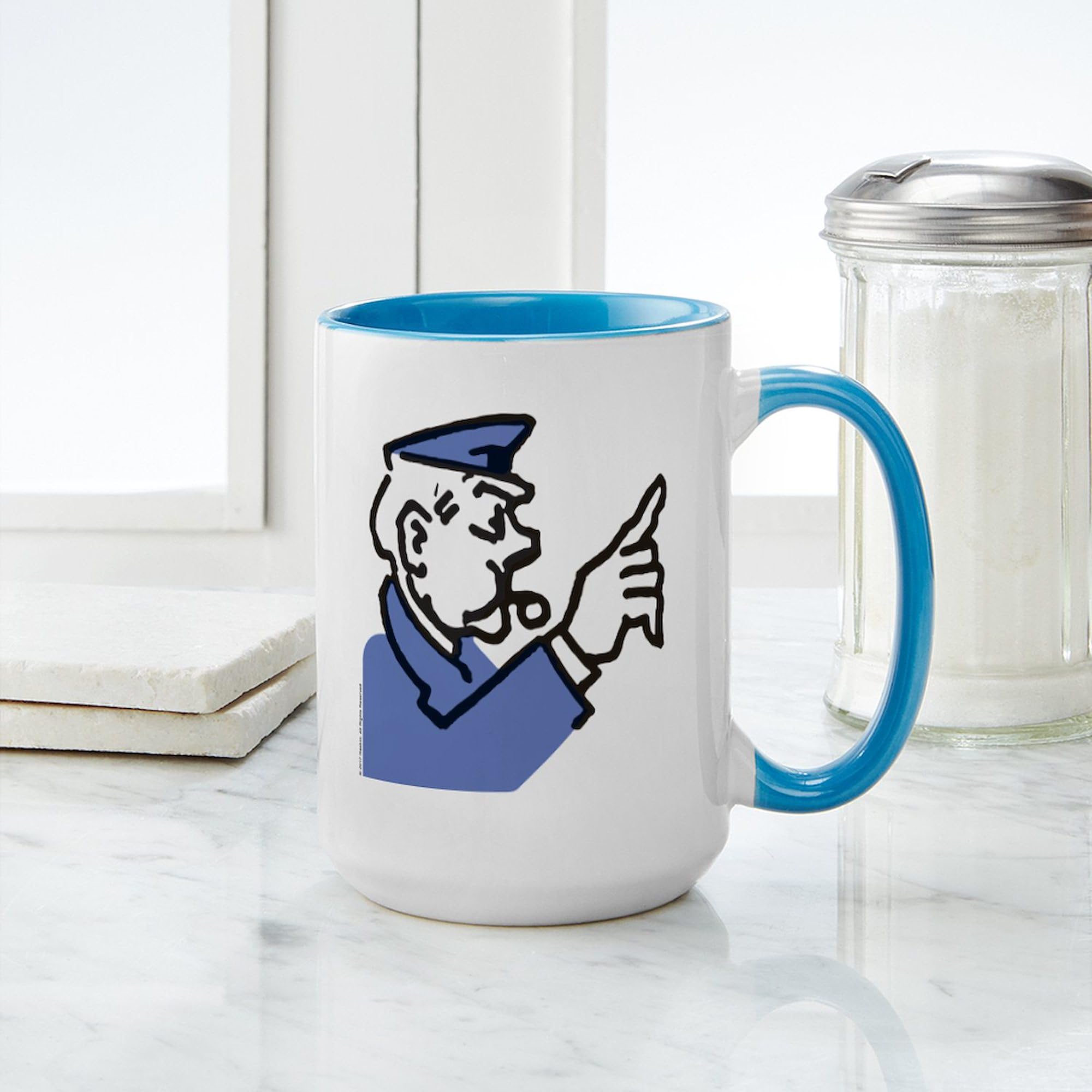 CafePress Monopoly Cop 15 oz (444 ml) Ceramic Coffee Mug