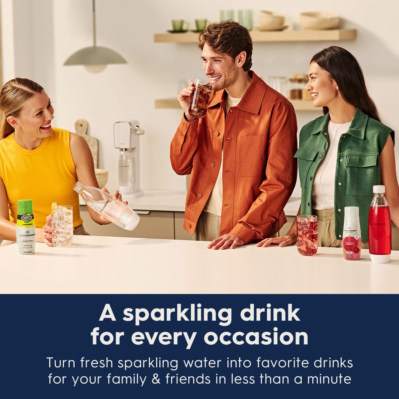 SodaStream ART Sparkling Water Maker Value Bundle - Black, Includes 2 CO2 Cylinders & 2 Bottles, Model 1103024010