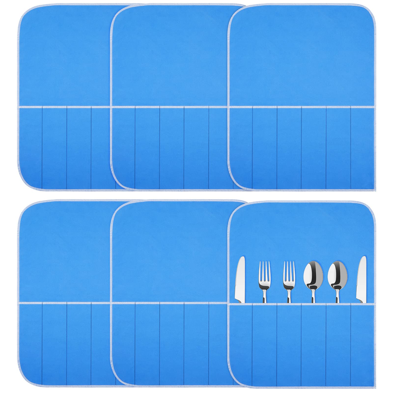 Silver Storage Bags Anti Tarnish Silver Protector Bags Blue Holder For Silverware Flatware Storage Organizer Silver Storage Clot