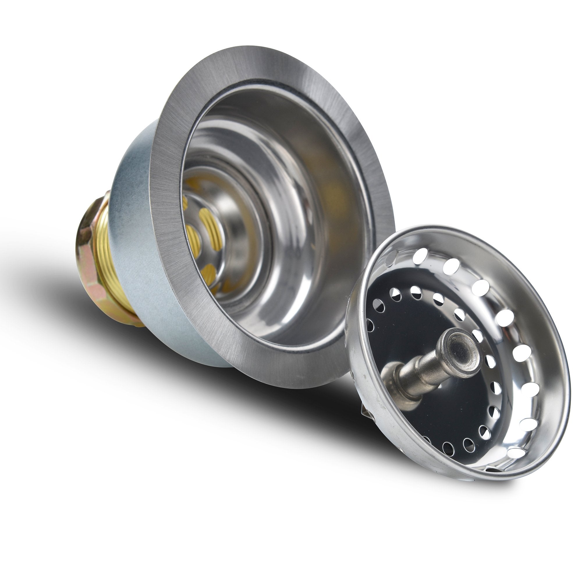 K&J Kitchen Sink Strainer Stopper - Stainless Steel Spring Clip Kitchen Sink Drain Strainer And Stopper (Sink Drain Assembly)