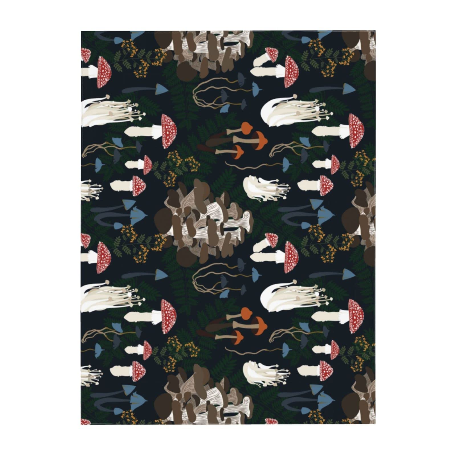 Cukemip Mushroom Botanic Tablecloth, Waterproof Washable Rectangle Table Cloth For Kitchen Dinning Room Picnic Parties Farmhouse