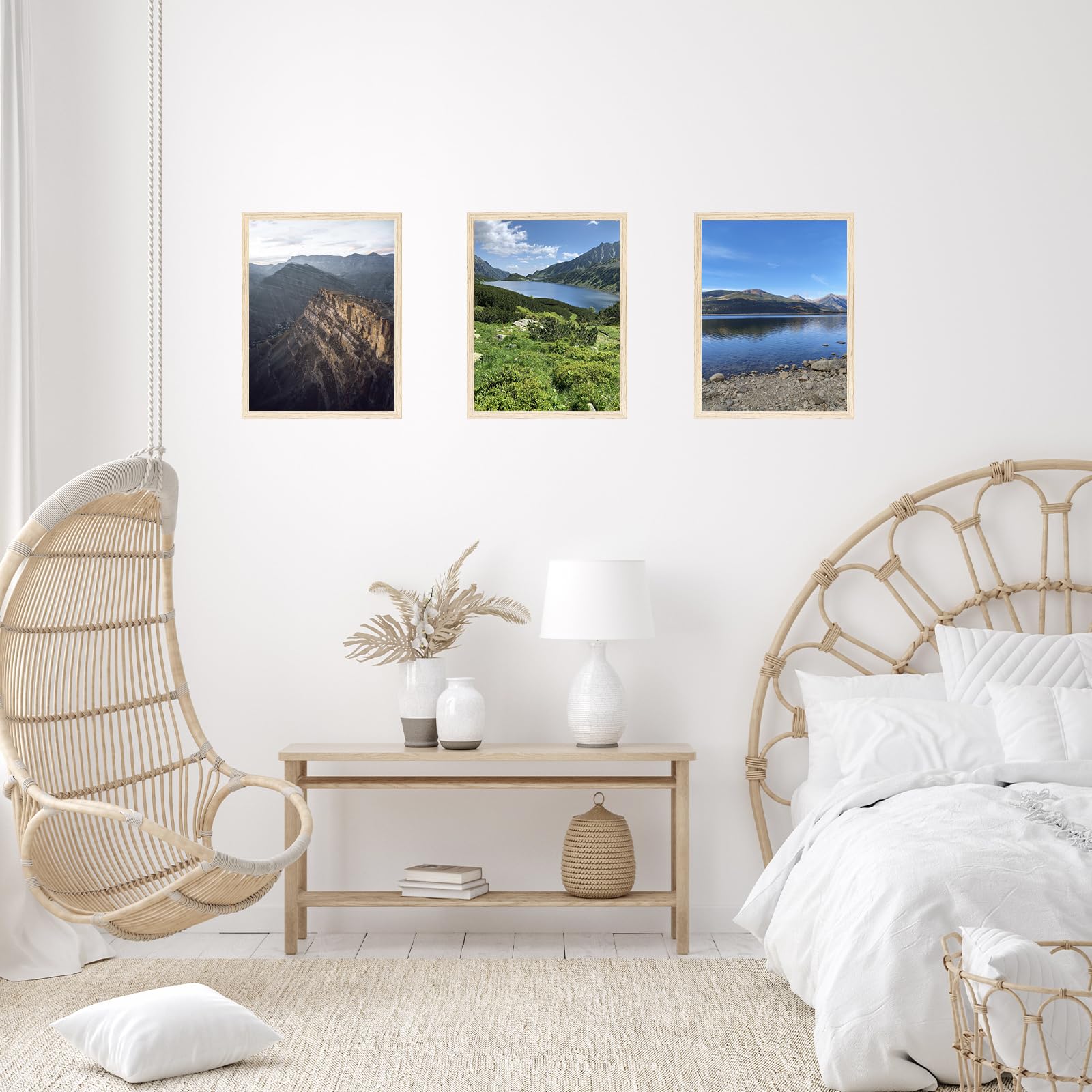 JCJMY 11x16 Picture Frame for Wall Hanging, Wall Mounting Horizontally or Vertically, 11 x 16 Wall Gallery Poster Photo Frame wi