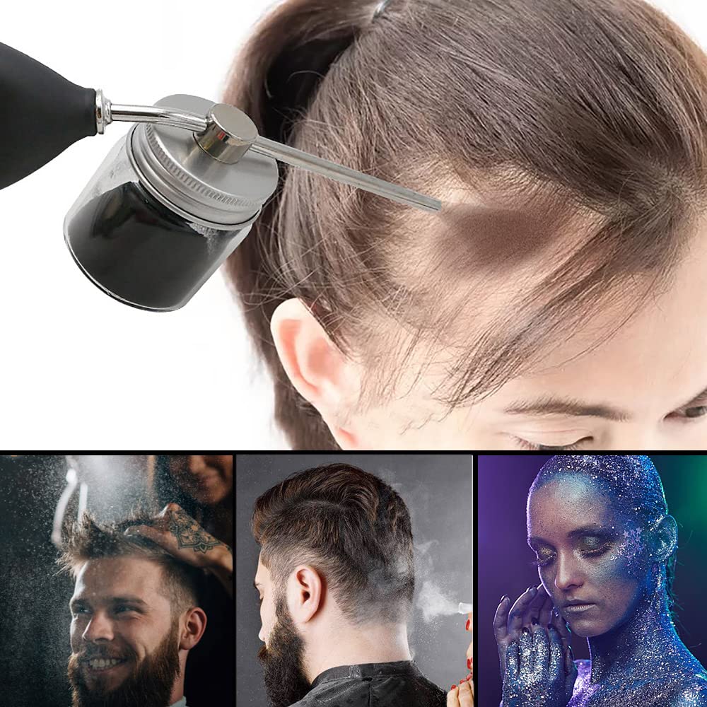 Noverlife Powder Spray Bottles, Portable Hairdressing Tools Hair Building Fiber Spraying Bottle, Nozzle Pump Hair Loss Sprayer A