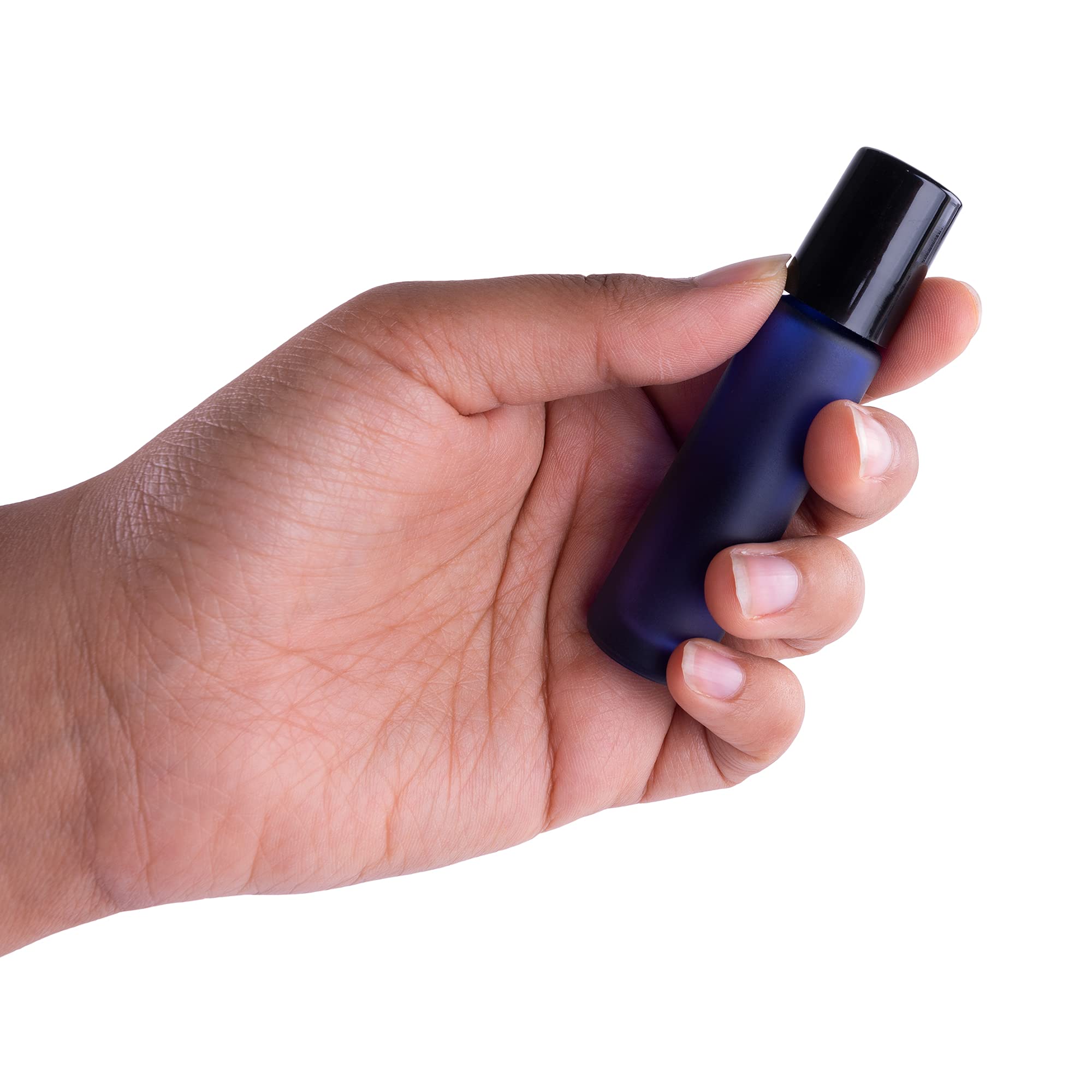 Super Z Outlet Cobalt Blue Glass Roll On 10Ml (1/3Oz) Bottles Glass Container Tubes Roll-On Bottles With Ball Tips For Homemade
