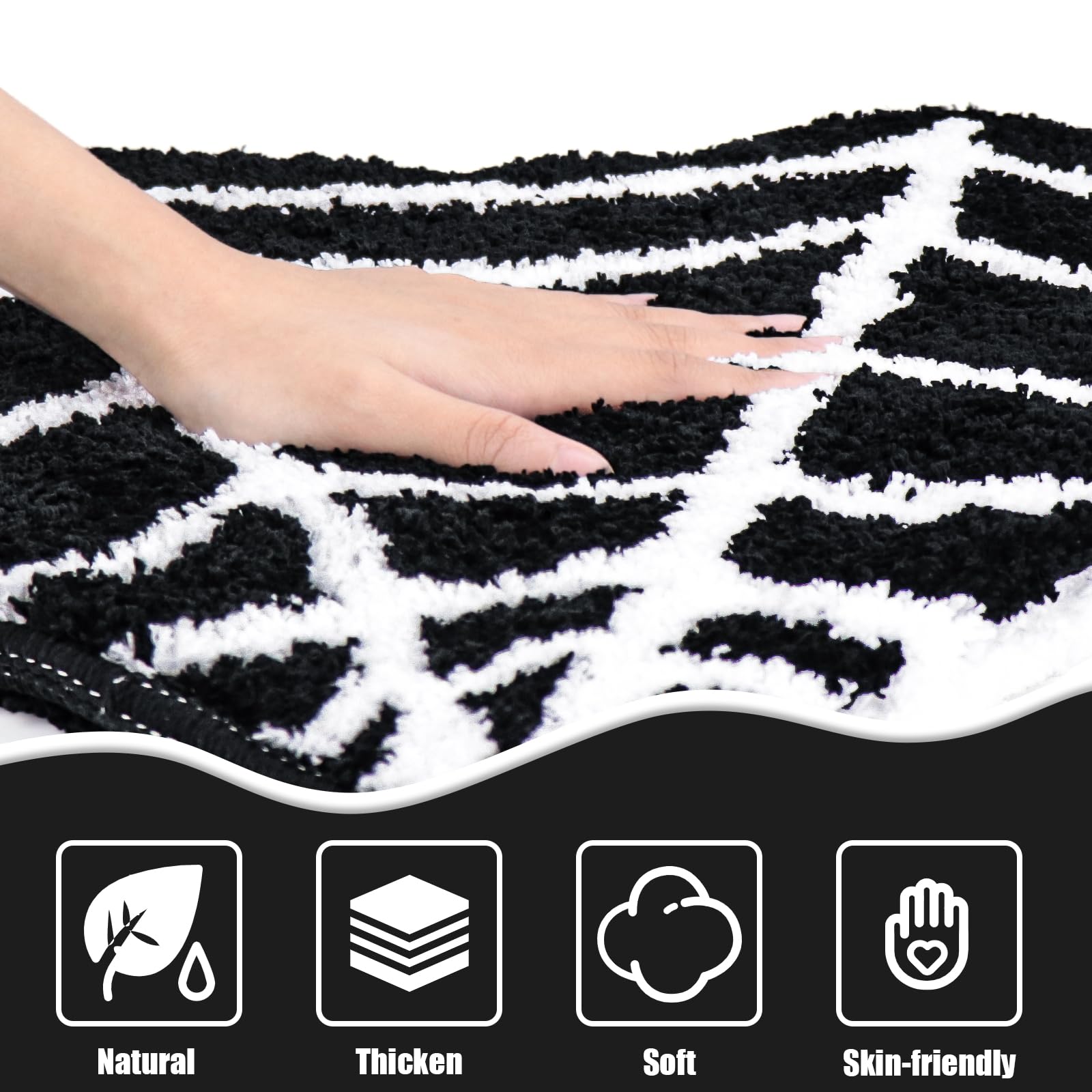 Spider Web Bath Mat, 31  20'' Halloween Bath Mat Non-Slip Rugs Spiderweb Rug Machine Washable Goth Bath Mat Area Rugs Gothic Rug
