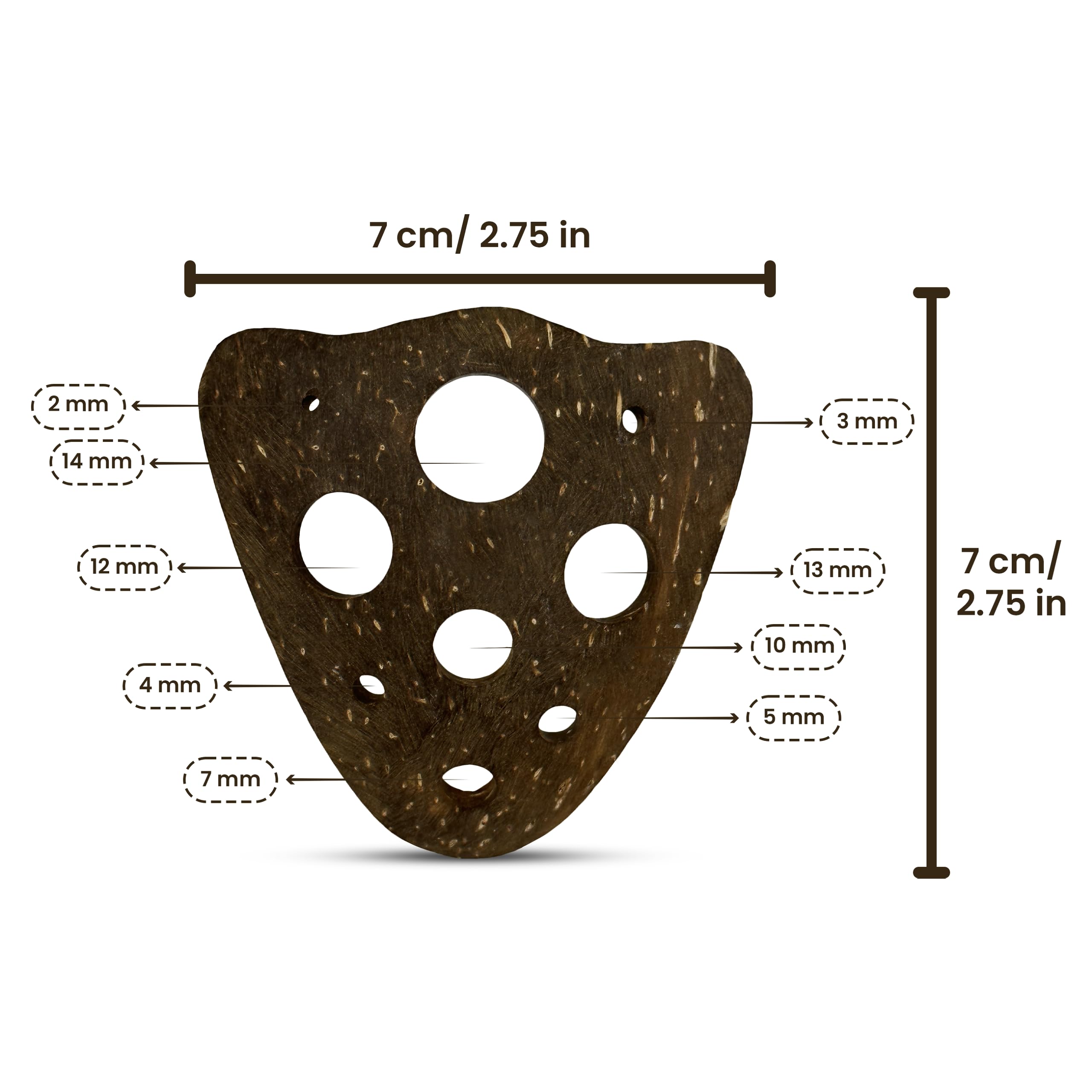 Naturolic All-Natural Herb Stripping Tool | Herb Stripper With 9 Holes | Herb Peeler For Thyme, Cilantro, Rosemary, Basil, Kale,
