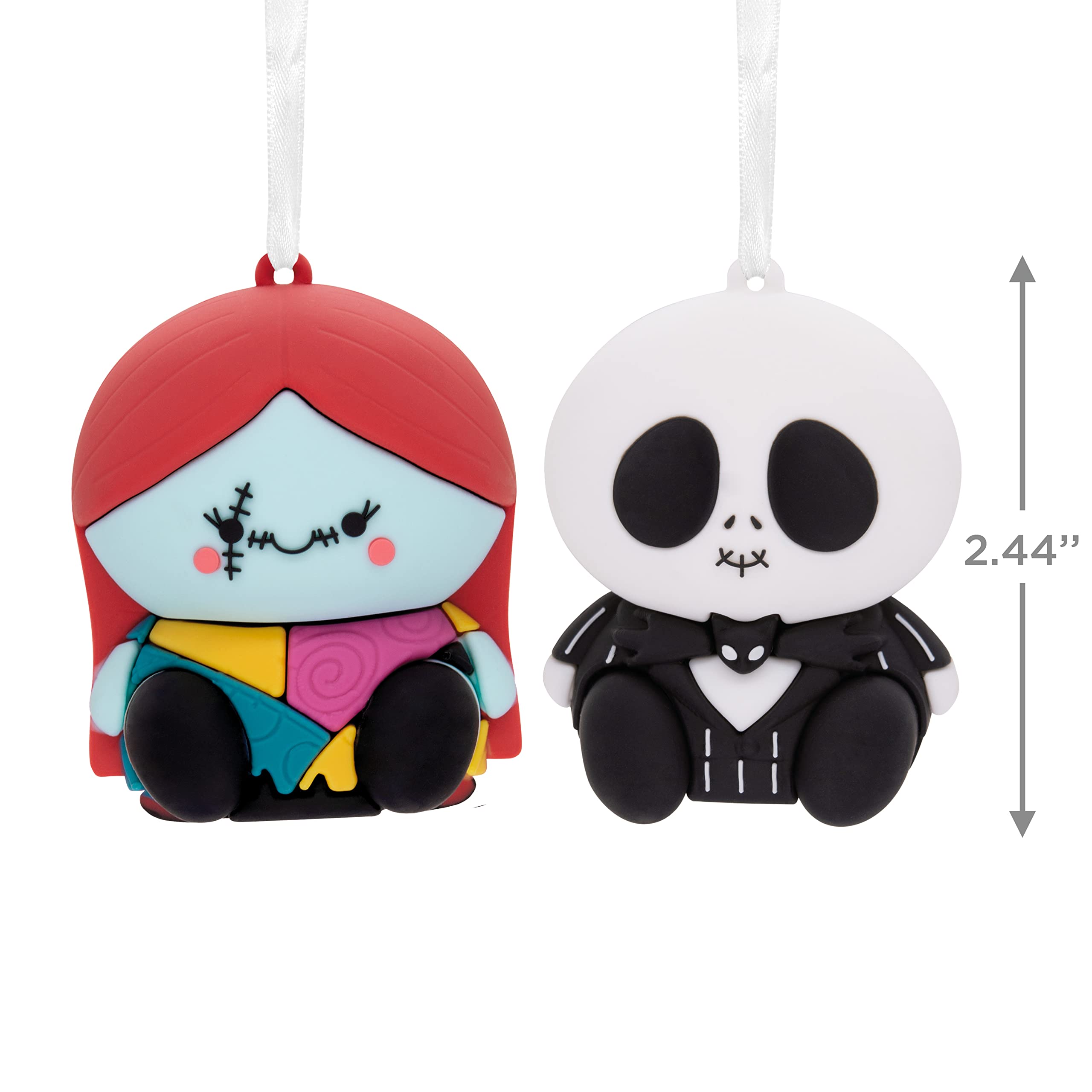 Hallmark Better Together Disney Tim Burton s The Nightmare Before Christmas Jack and Sally Magnetic Christmas Ornaments, Set of