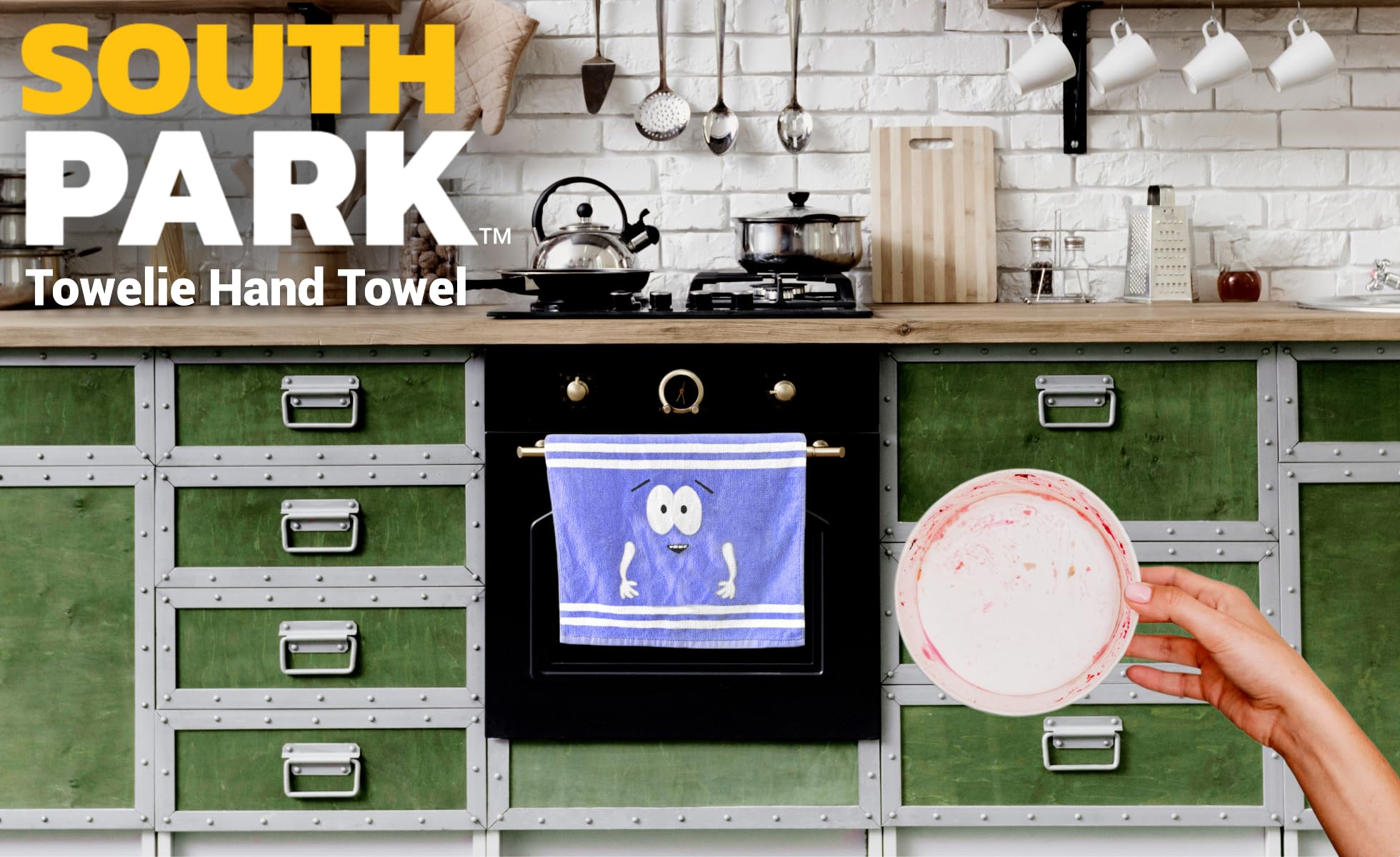 South Park Towel | Towelie Hand Towel | 23x13.5 Inches | Blue | Officially Licensed