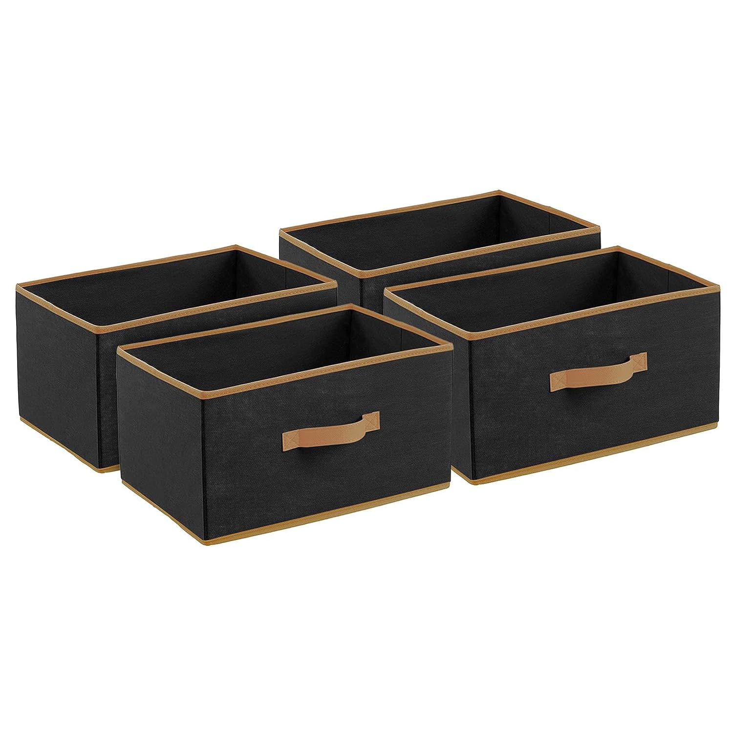 Kuber Industries NonWoven Foldable Boxes For Storage(Pack Of 4),Multipurpose Storage Organizer For Clothes,Wardrobe,Closet,Toys