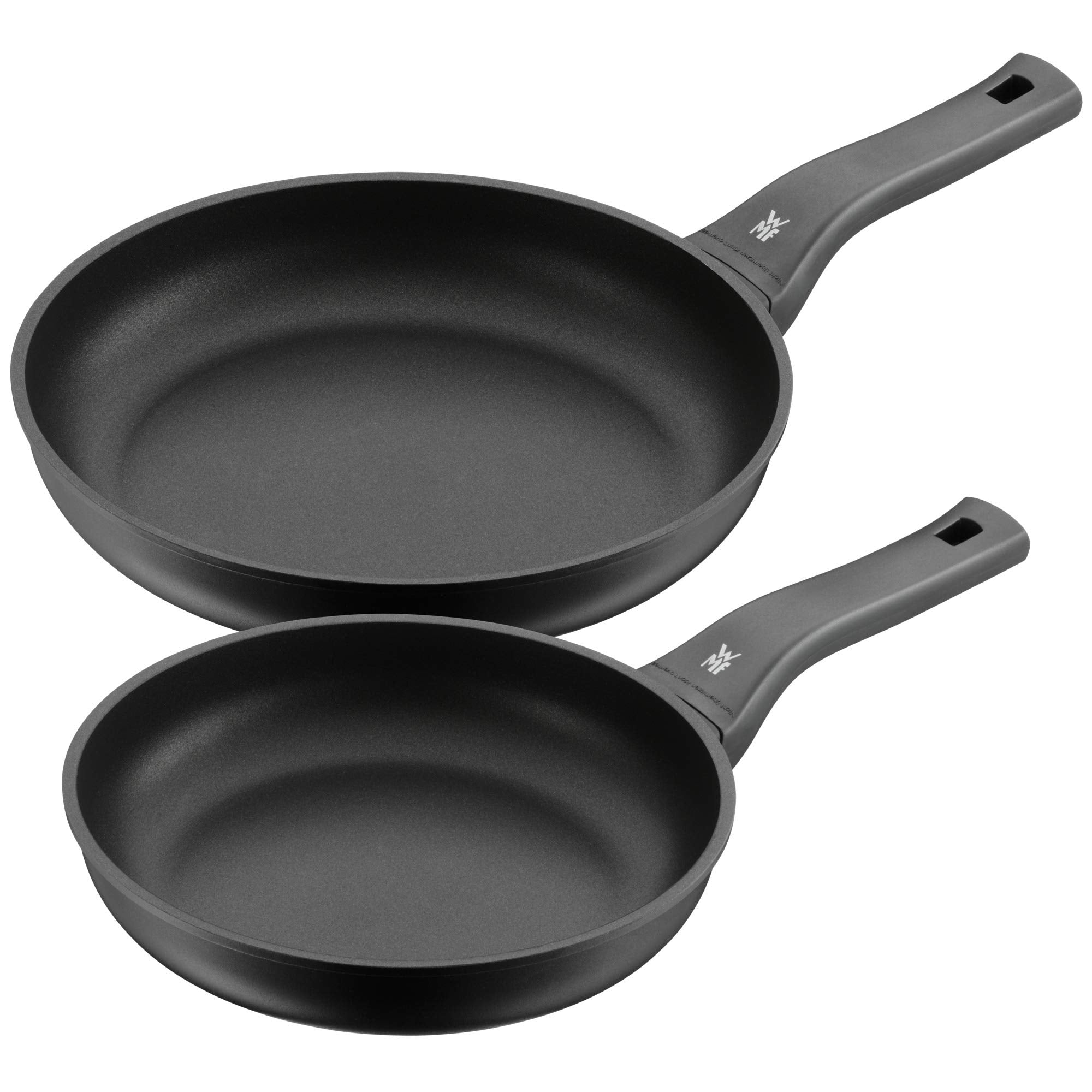 Wmf Frying Pan-Set 2-Piece Coated  24, 28 Cm Permadur Excellent Plastic Handle With Flame Protection Aluminium Permadur Suitable