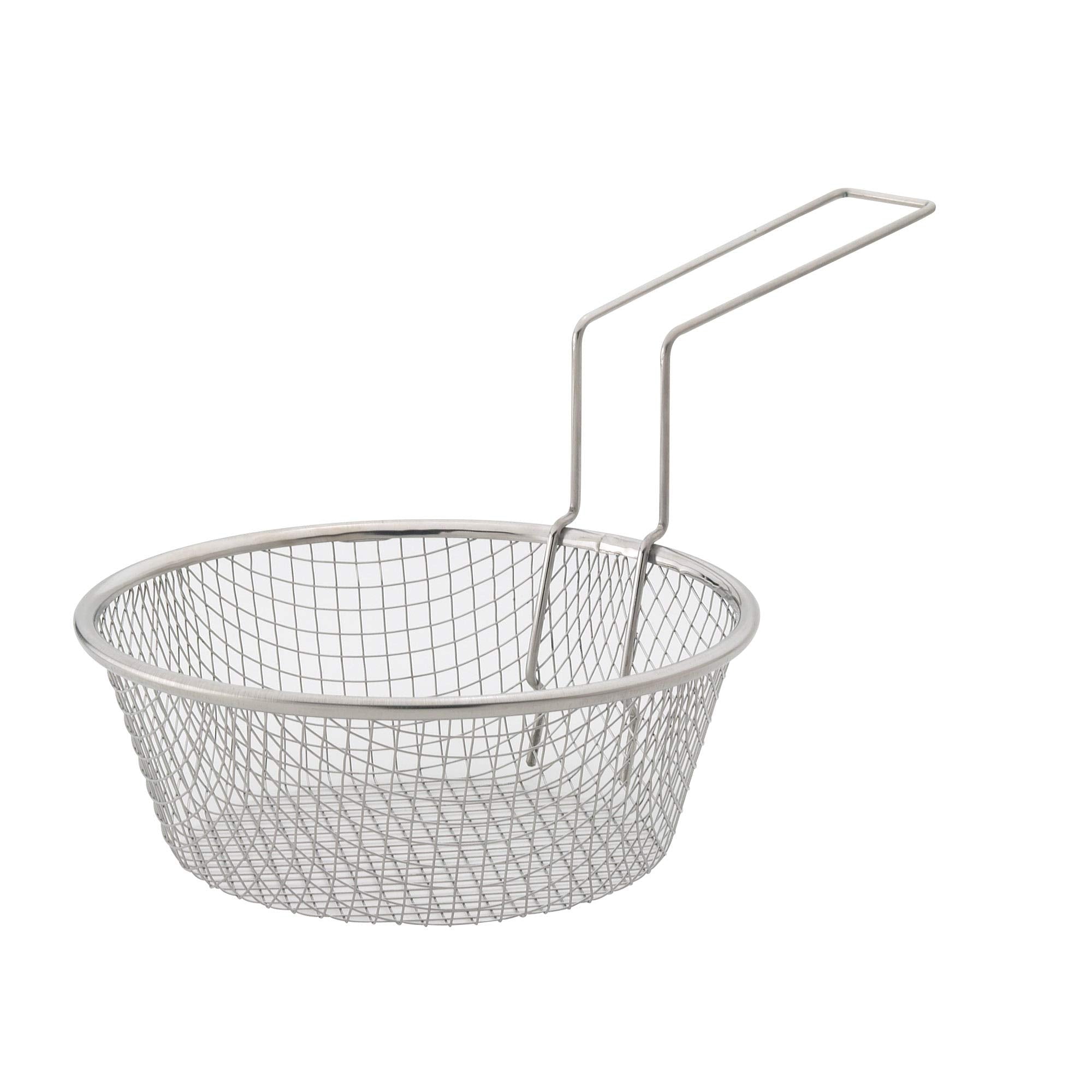 HIC Kitchen Fry Basket, 18/8 Stainless Steel Mesh