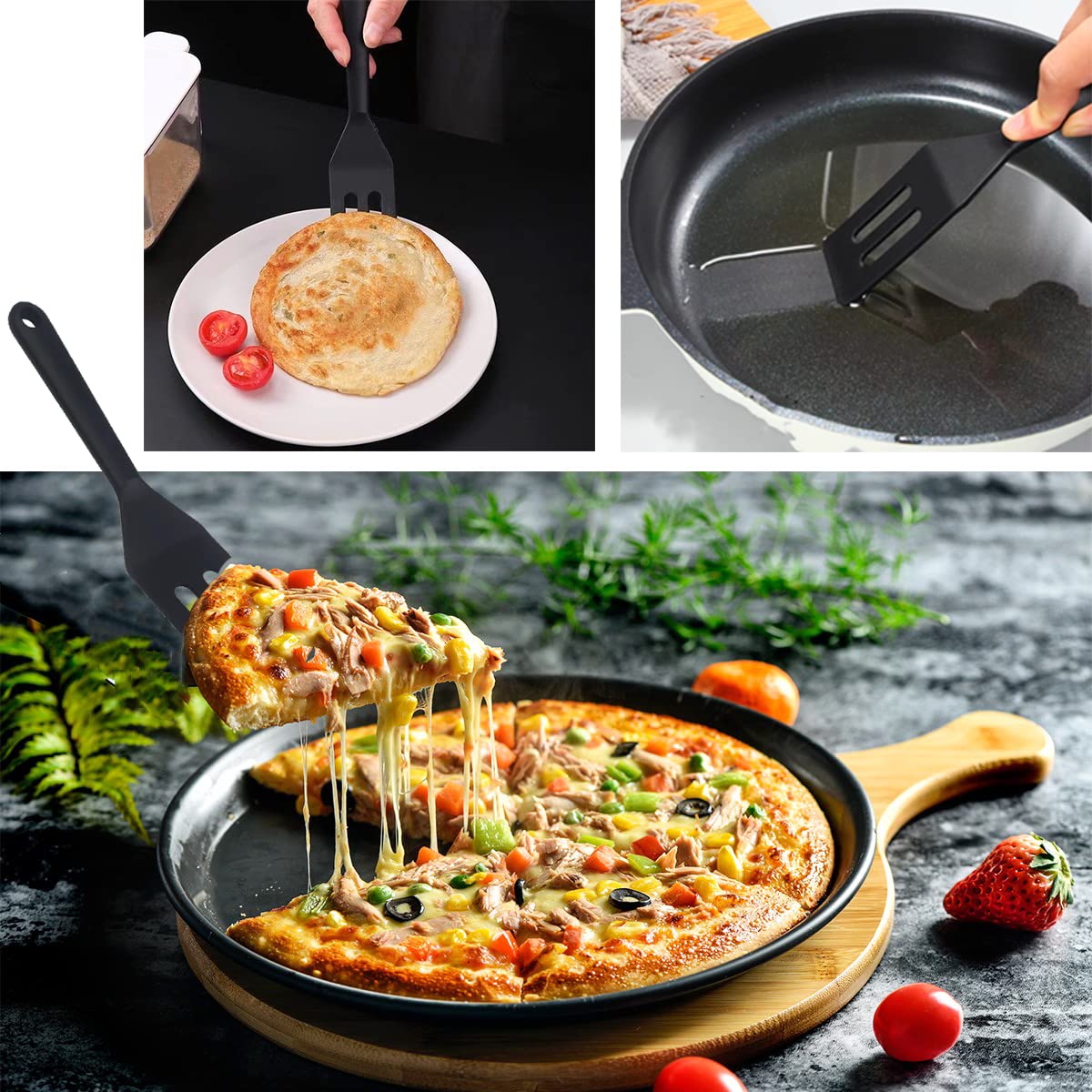 Mini Brownie Serving Spatula, Cookie Silicone Spatulas Flexible Nonstick Silicone Serve Turner Heat-Resistant For Flip Egg In Sm