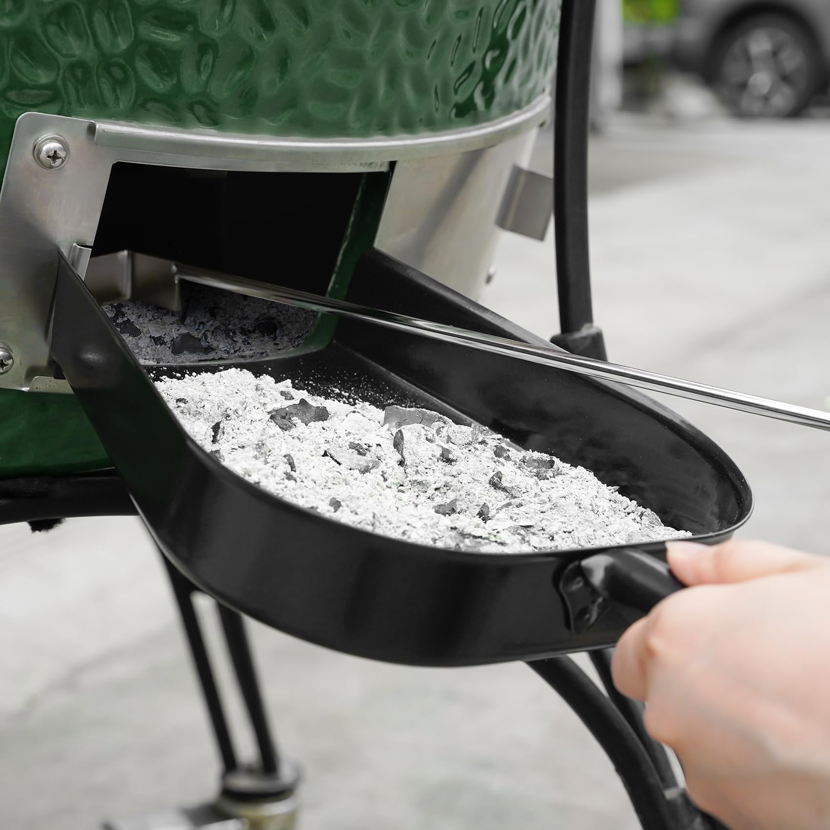 Onlyfire Barbecue Ash Removal Pan Fits for Kamado/Ceramic Grill Likes Big Green Egg  Kamado Joe Pit Boss Louisiana Grill Dome Vision Grills Char-Griller etc