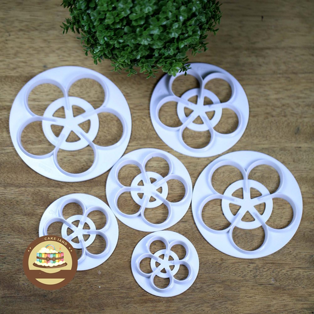 Kalaien Rose Flower Cutters Set Gumpaste Flowers Modelling Tools For Cake Decorating Cookie Mold Sugarcraft Plunger Cutter Mold