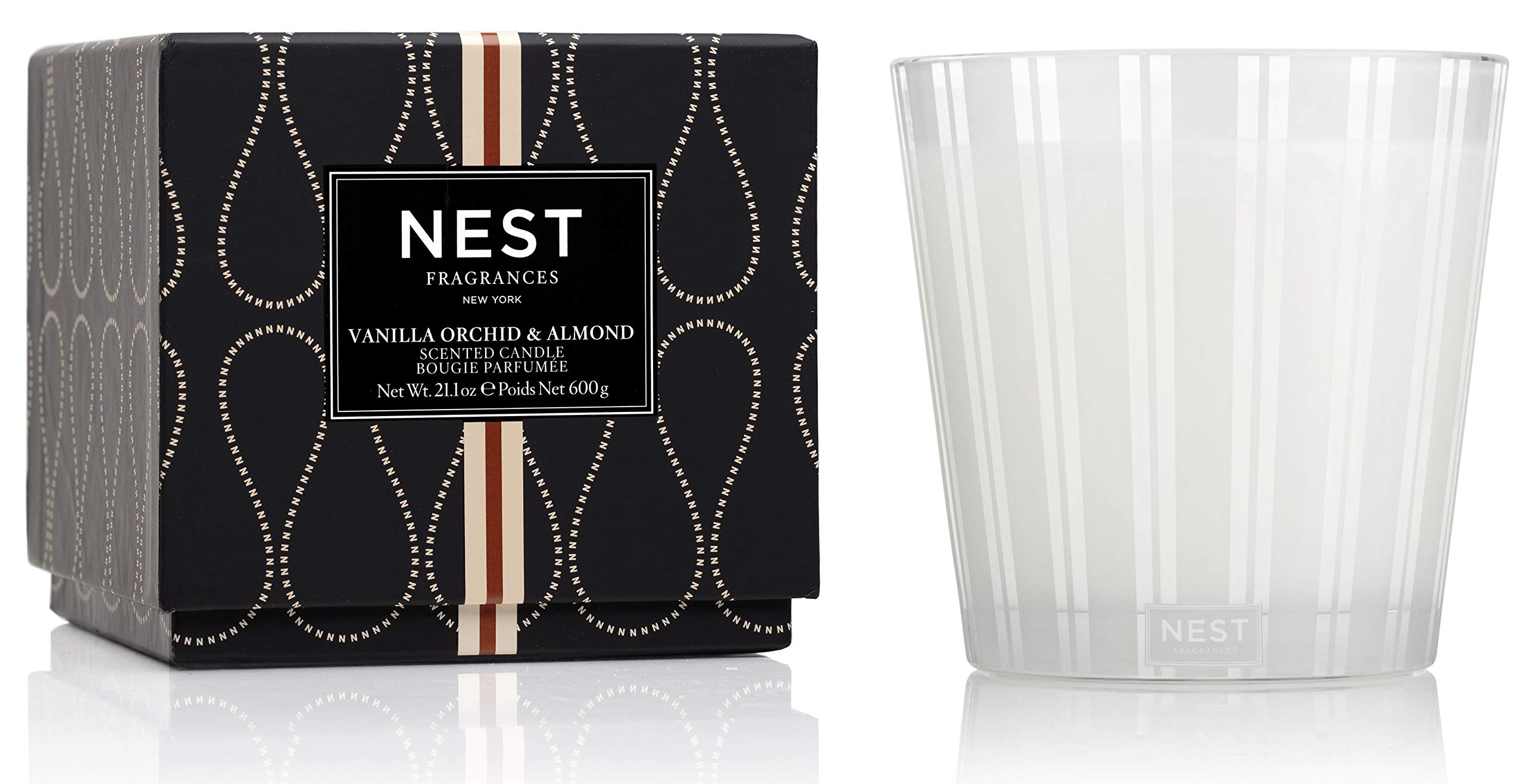 NEST Fragrances 3-Wick Candle- Vanilla Orchid & Almond , 21.2 oz