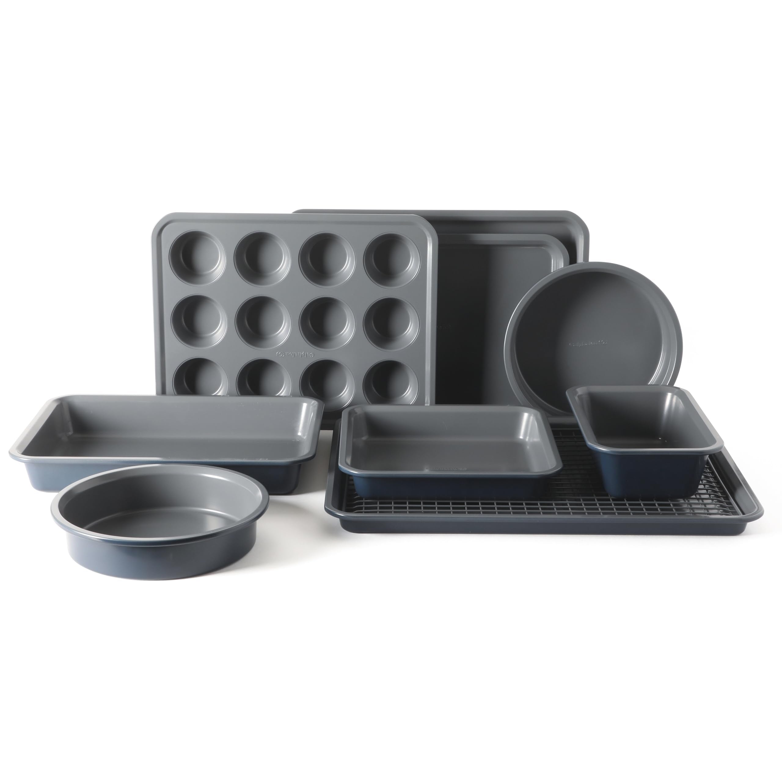 Calphalon Legacy 10 Piece PFA Free Nonstick Bakeware Set - Blue/Grey Interior